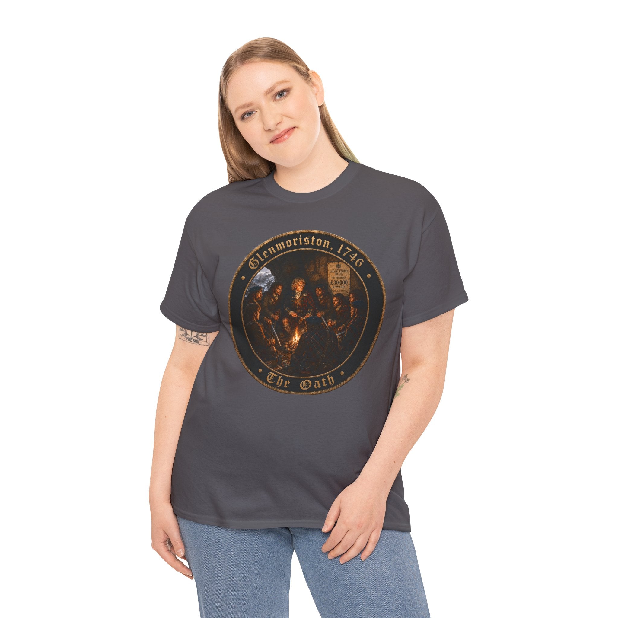 Glenmoriston 1746 The Oath Bonnie Prince Charlie Jacobite Graphic T-Shirt
