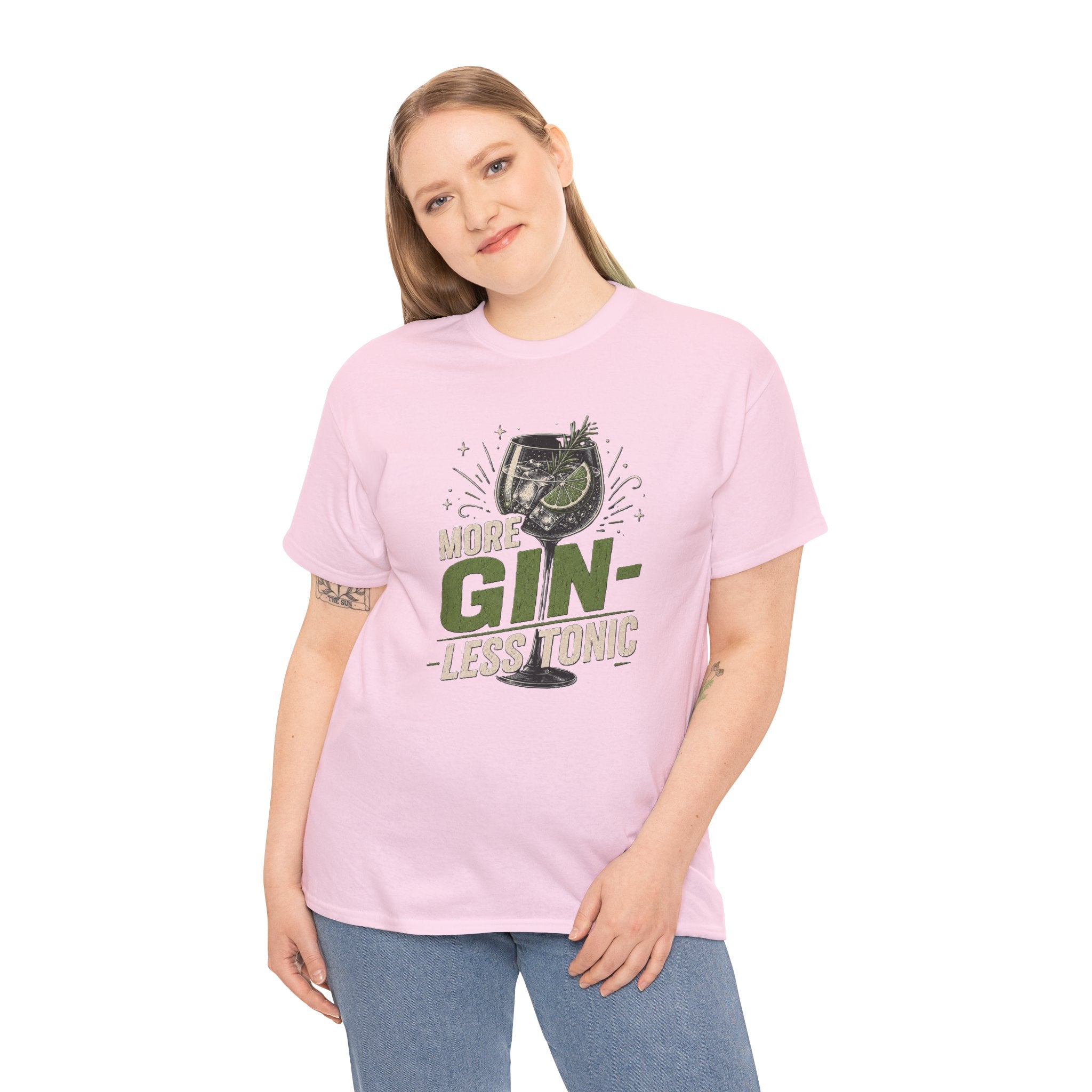 More Gin, Less Tonic T-Shirt — Funny Vintage Gin & Tonic Graphic Tee