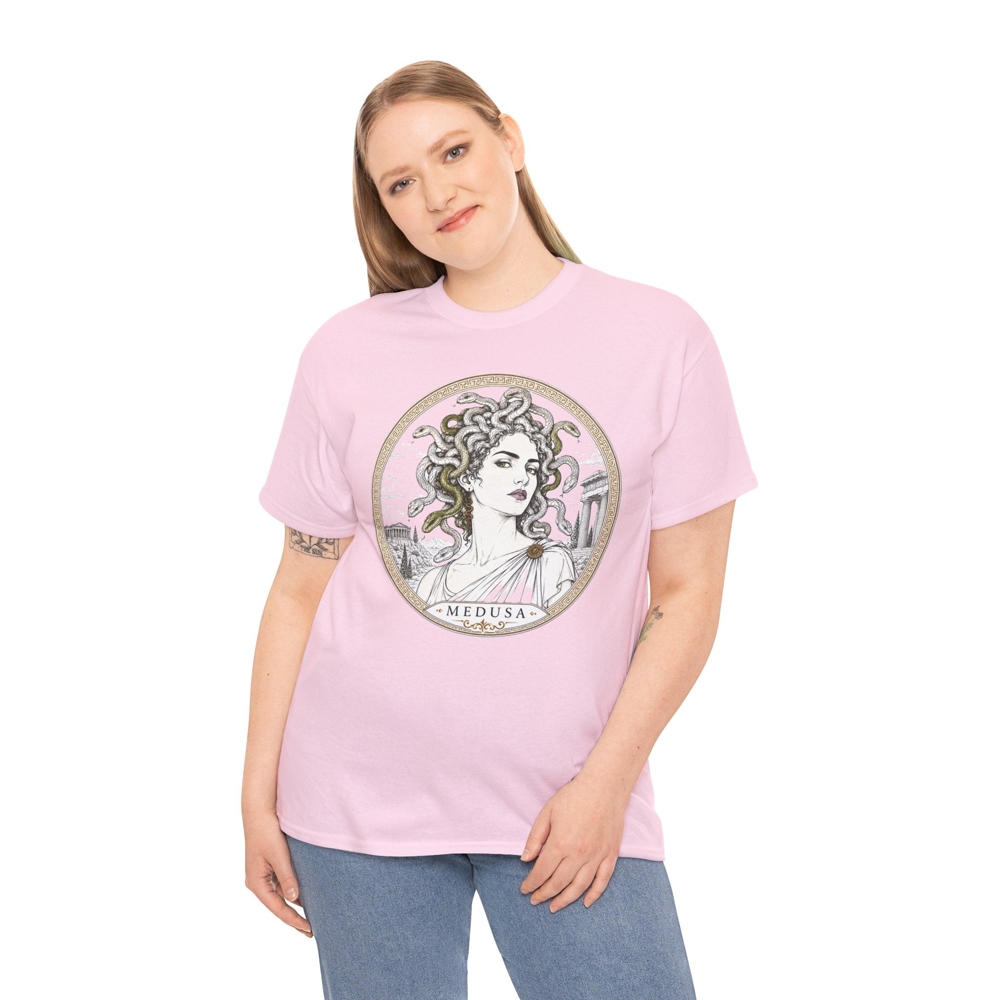 Medusa Greek Mythology T-Shirt — Ancient Warrior Gorgon Serpent Queen