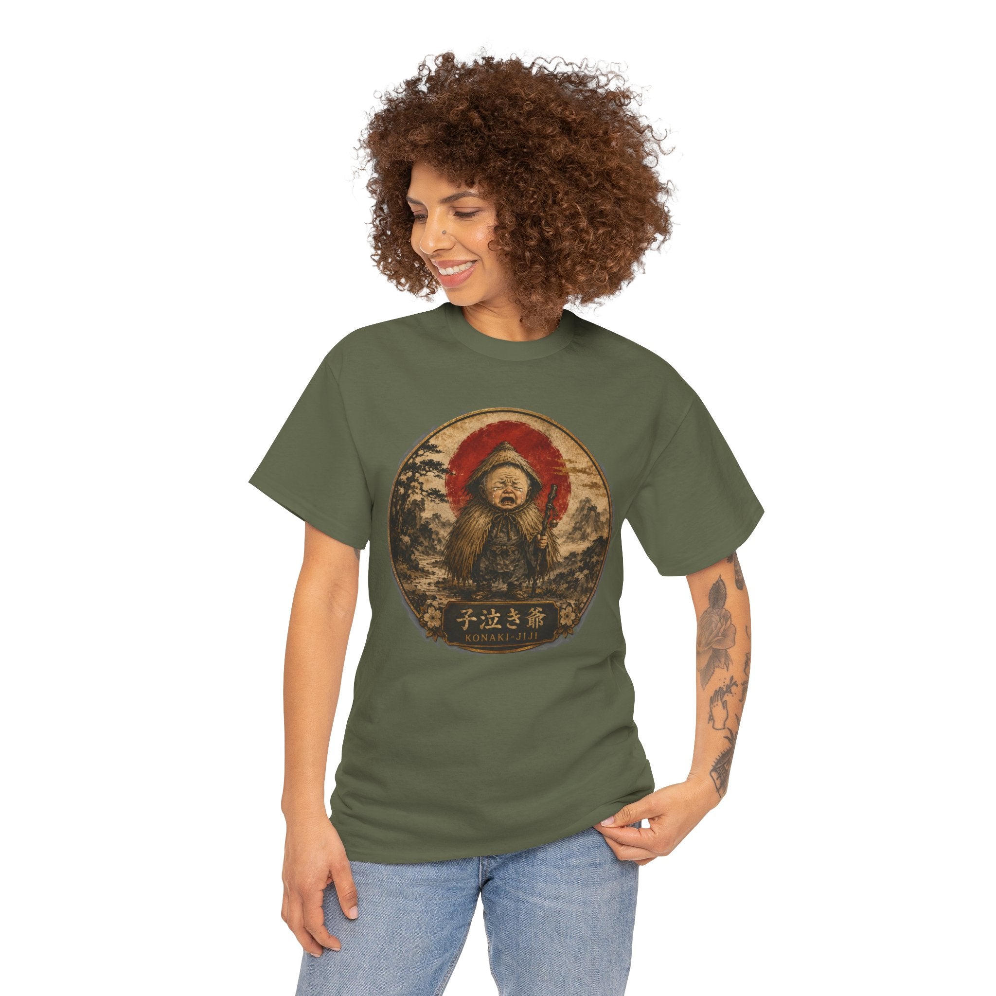 Konaki-Jiji Crying Old Man T-Shirt | Japanese Yōkai Tee