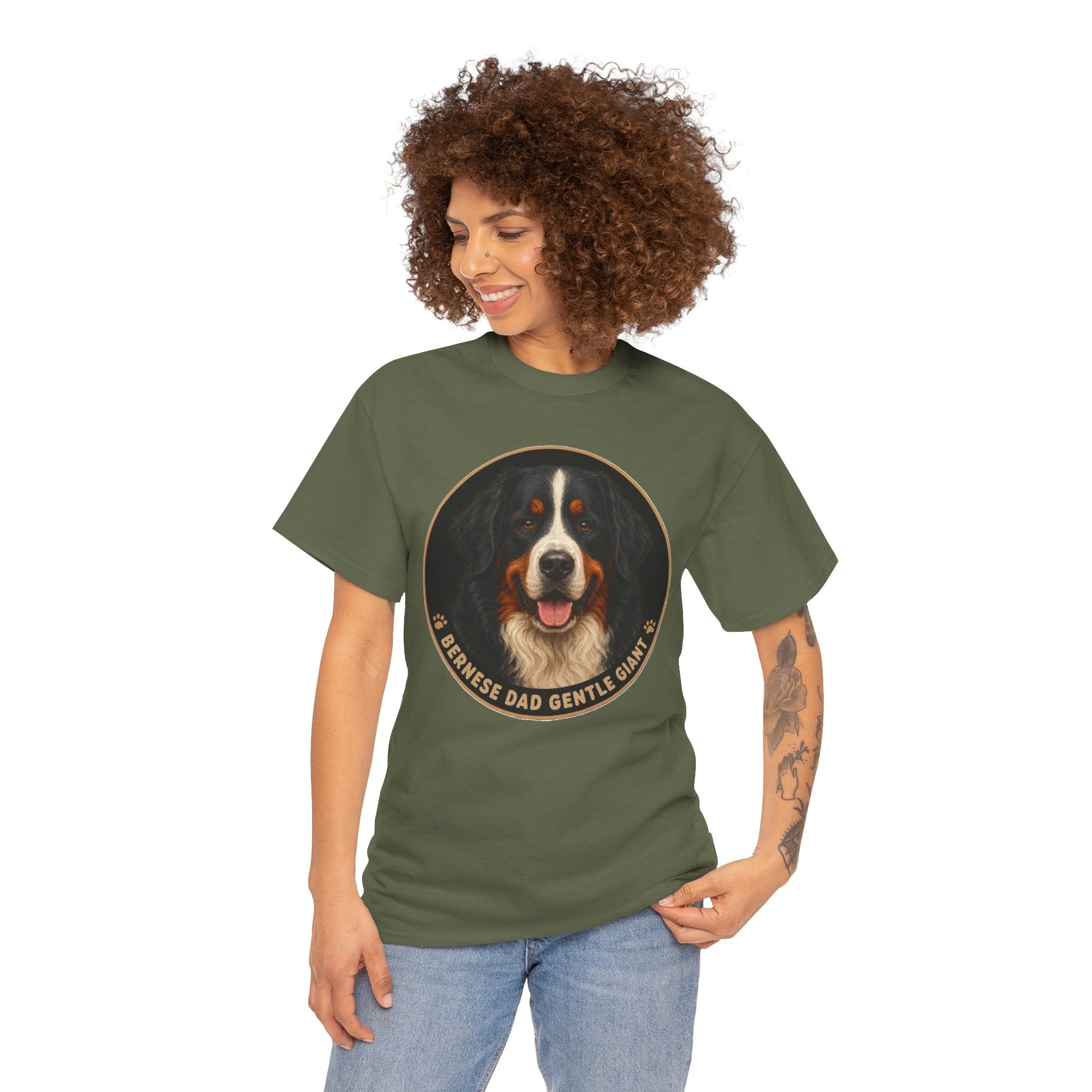 Bernese Dad Gentle Giant T-Shirt | Bernese Mountain Dog Owner Tee