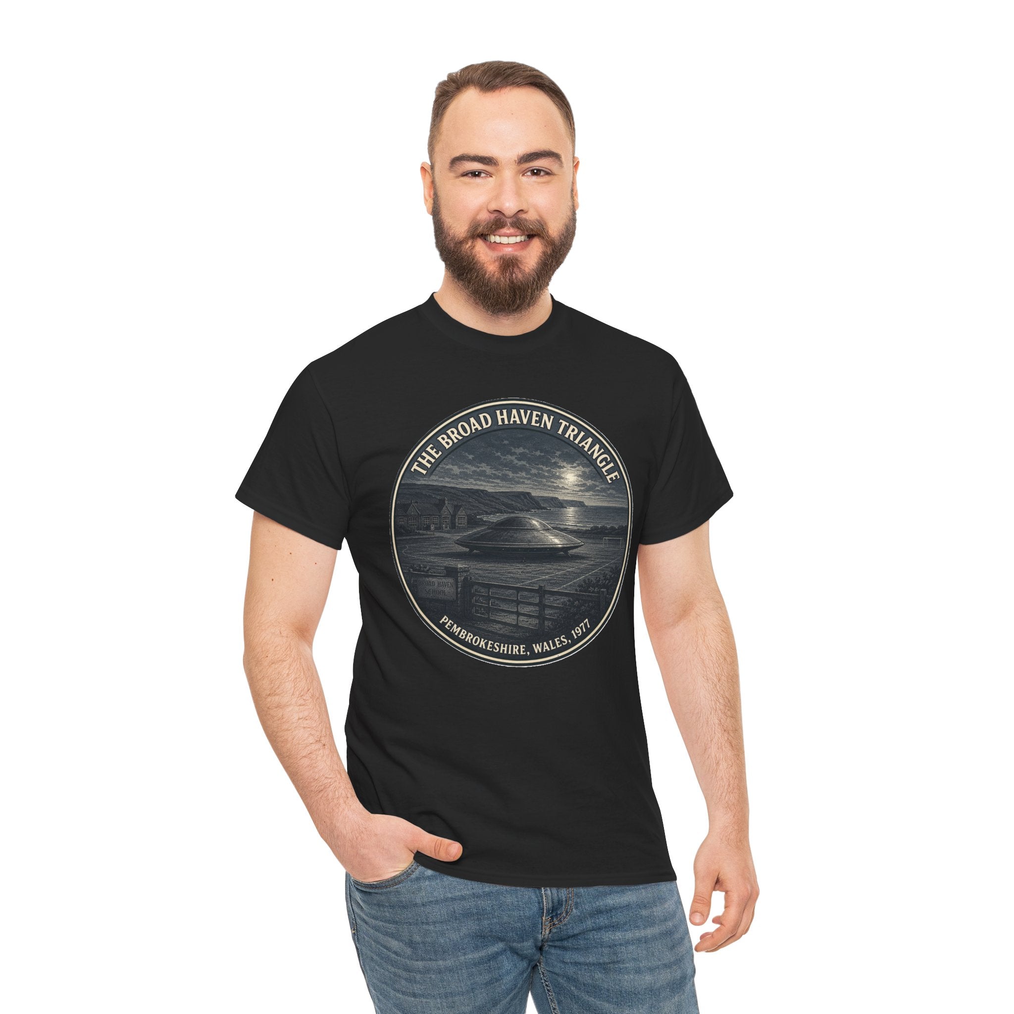 The Broad Haven Triangle T-Shirt | Pembrokeshire 1977 UFO Tee