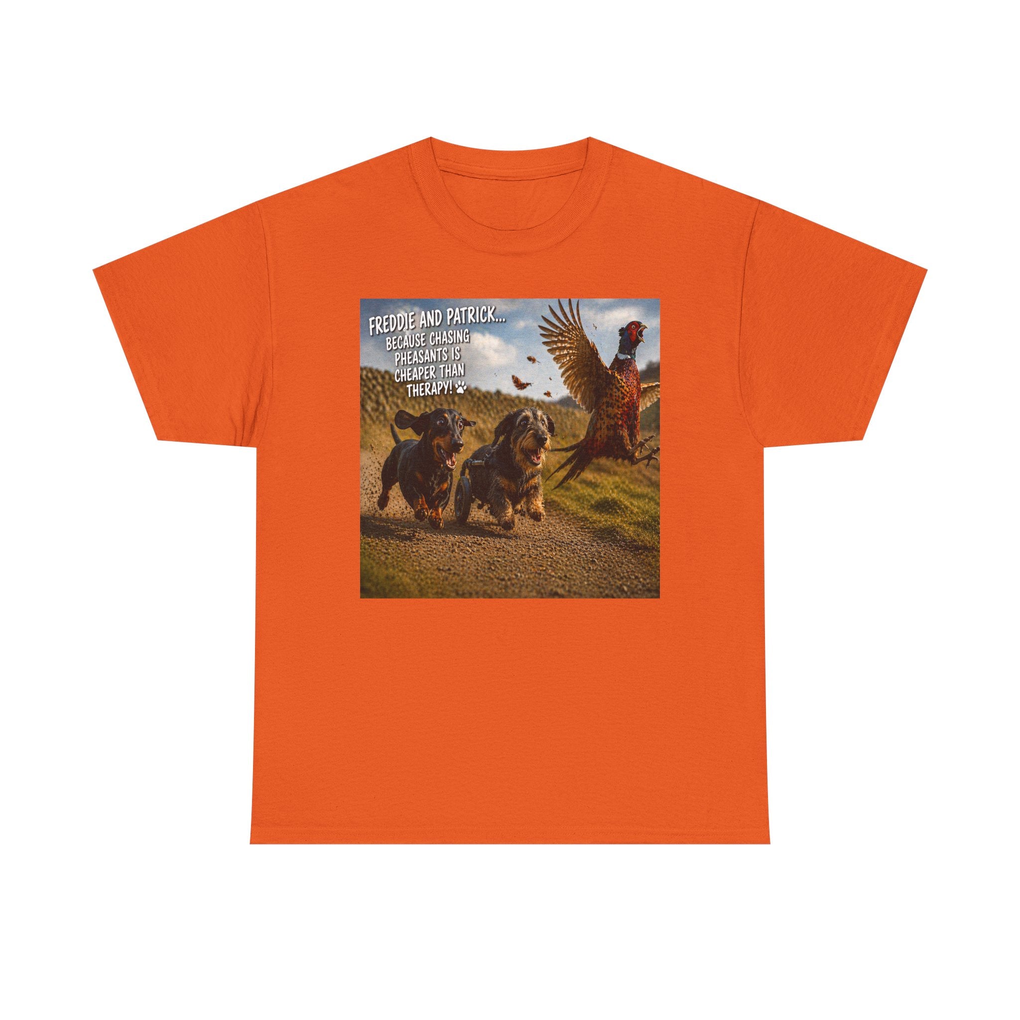 Patriotic Dachshunds & Turkey Tee — "Freedom and Patriotism" Graphic T-Shirt