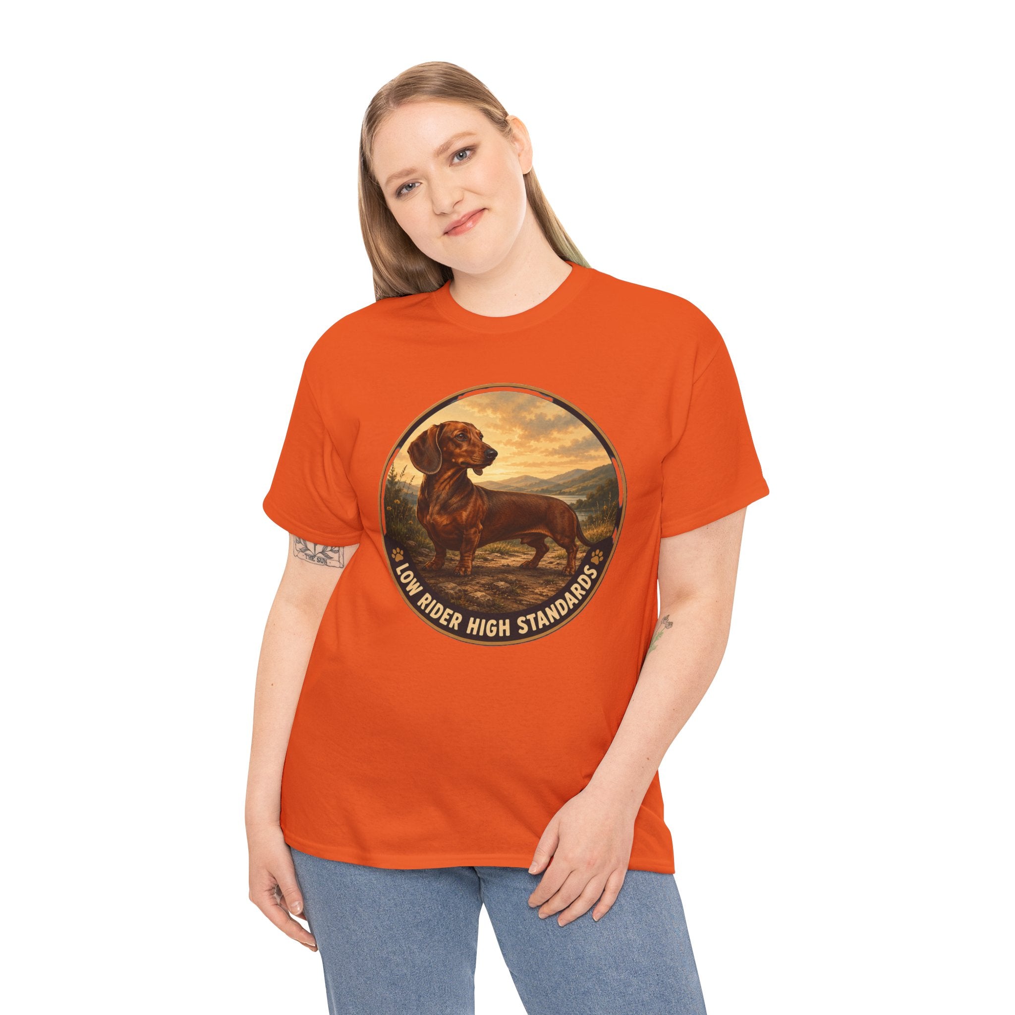 Dachshund Low Rider High Standards T-Shirt | Dachshund Owner Tee