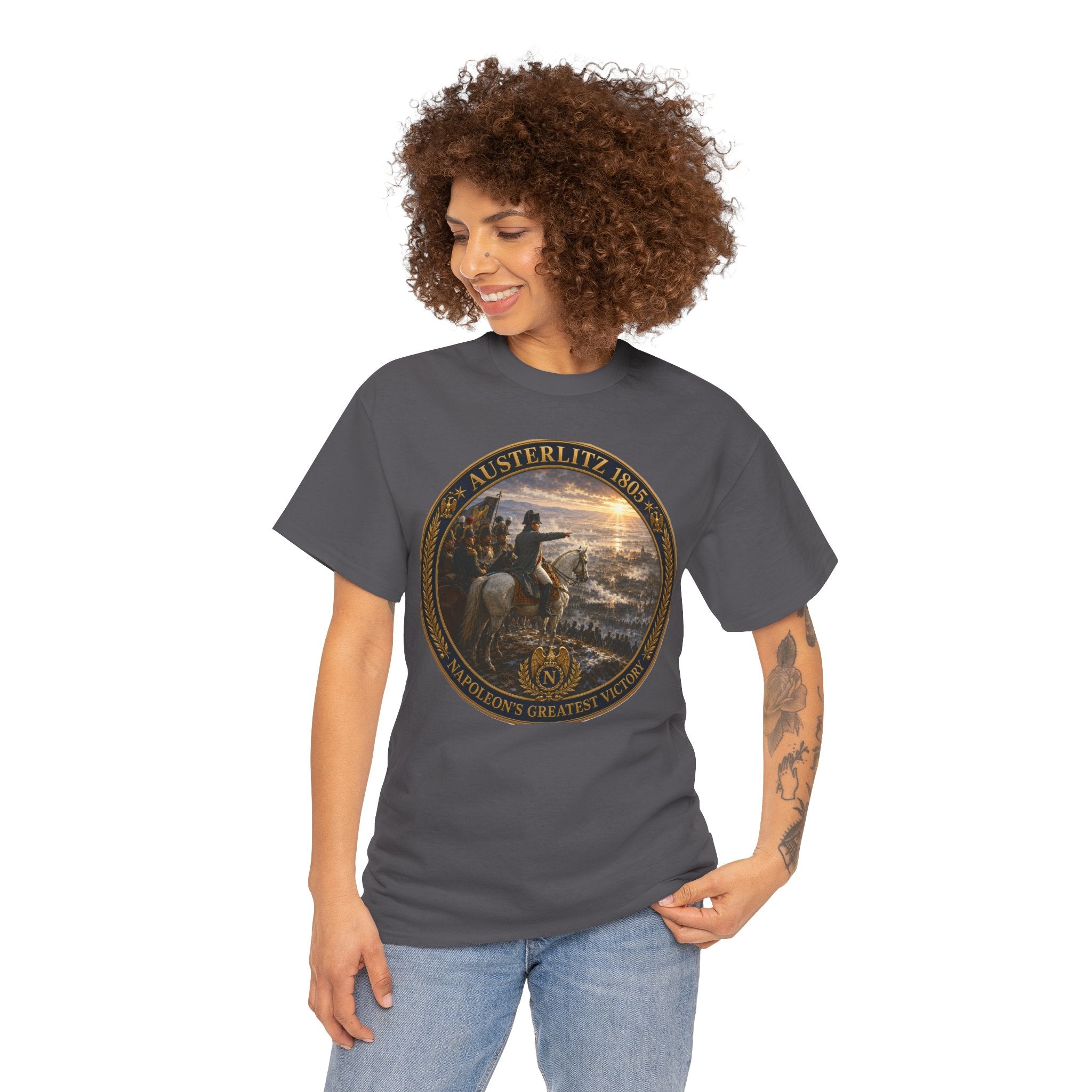 Austerlitz 1805 Battle Tee — Historical Napoleonic War Medal Design