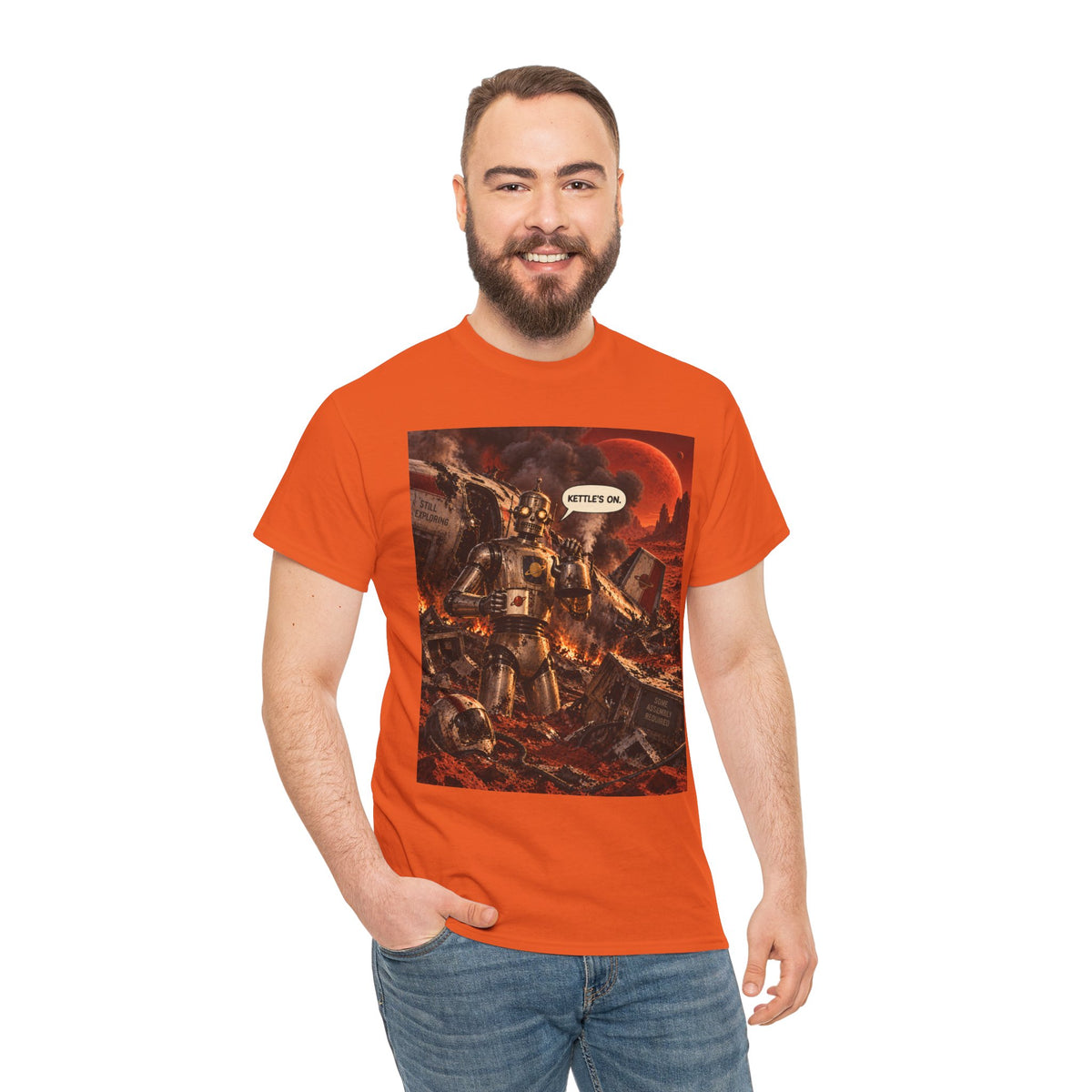 Kettle's On Retro Robot T-Shirt