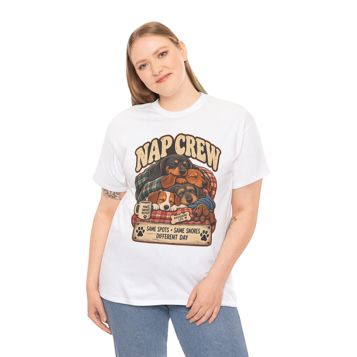 Salty Paws Sandy Snouts Dachshund Beach T-Shirt