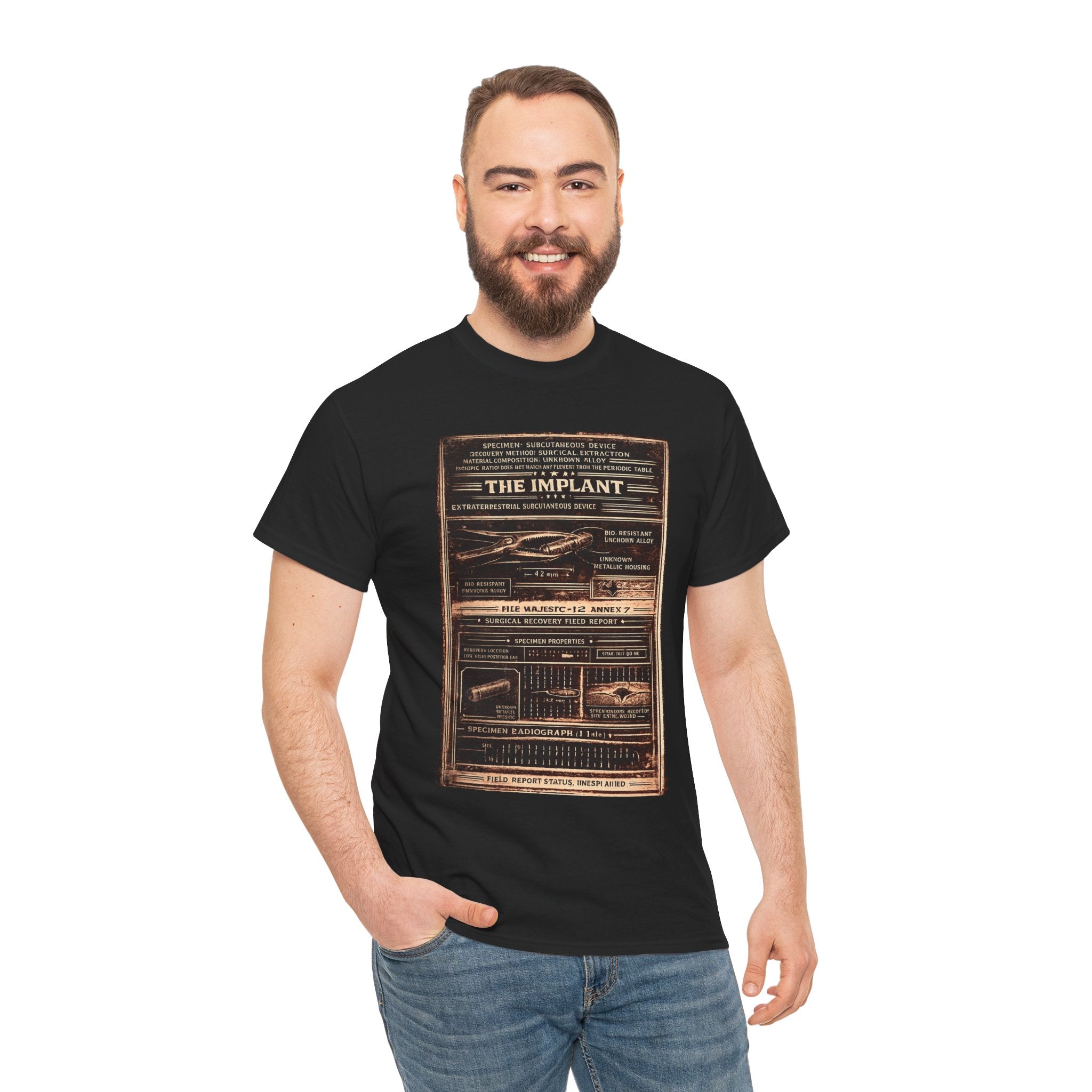 The Implant – Extraterrestrial Subcutaneous Device Surgical Recovery Field Report Vintage Graphic T-Shirt