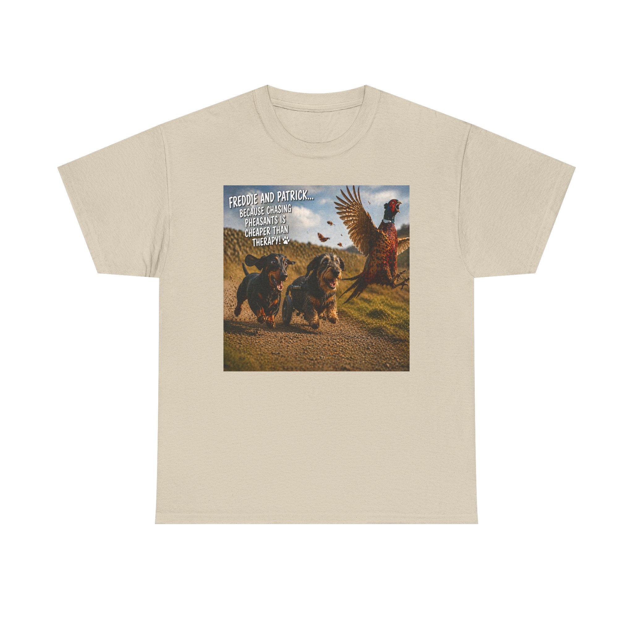 Patriotic Dachshunds & Turkey Tee — "Freedom and Patriotism" Graphic T-Shirt