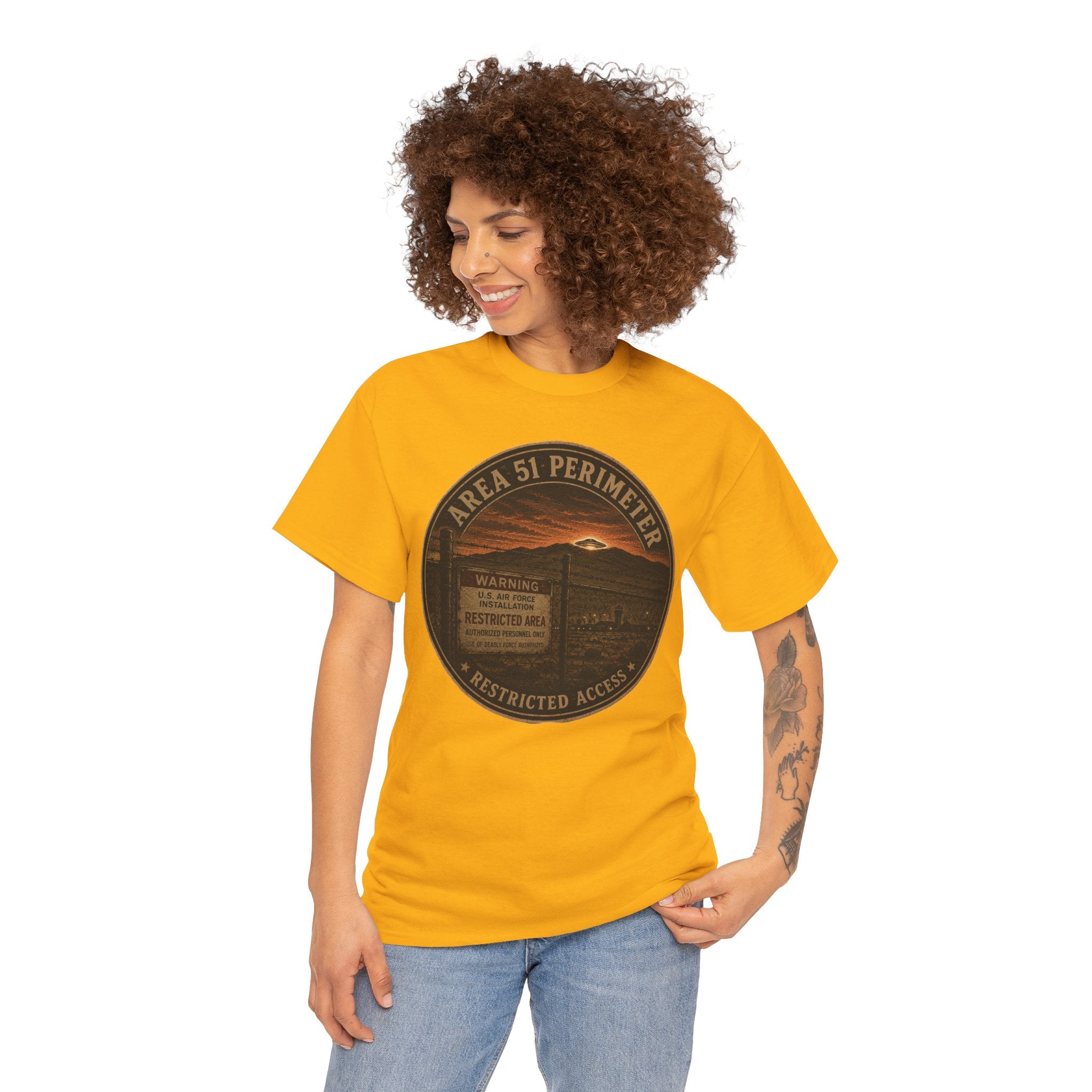 Area 51 Perimeter T-Shirt | UFO Conspiracy Tee