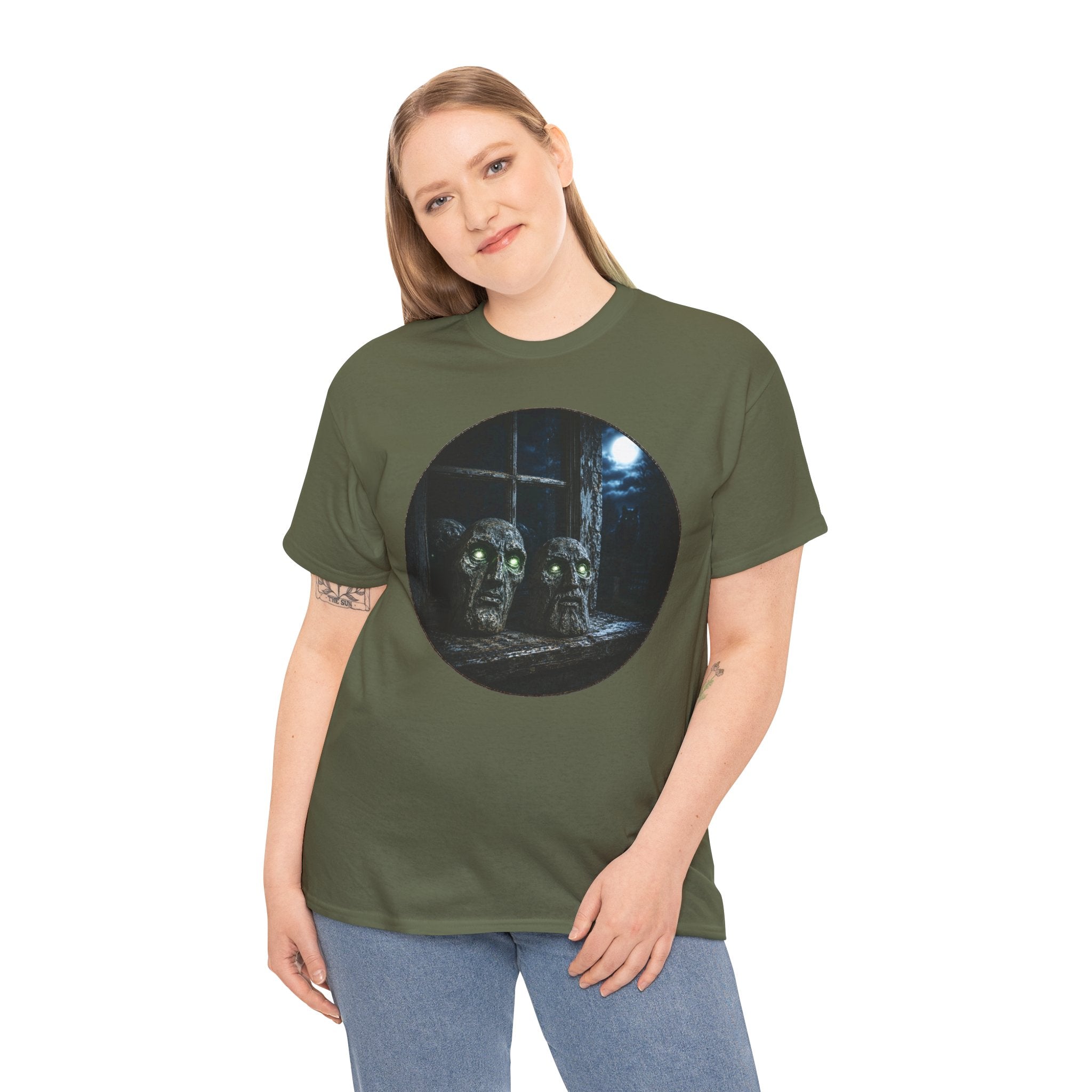 The Hexham Heads T-Shirt | Werewolf Folklore Occult Tee