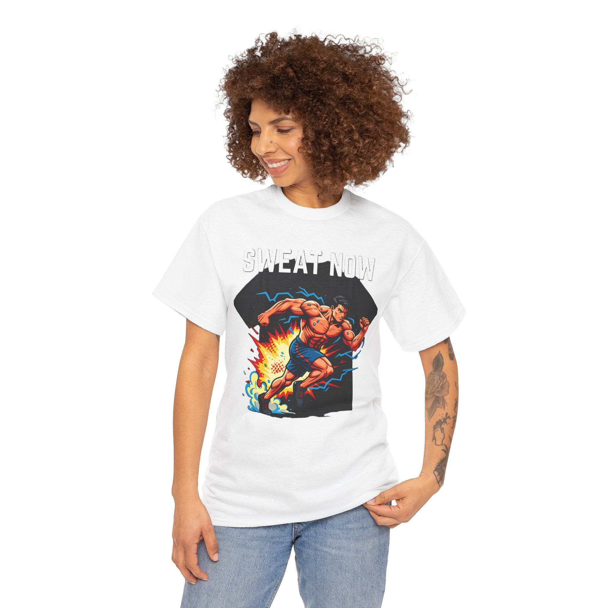 Sweat Now T-Shirt | Men's Gym Motivation Tee