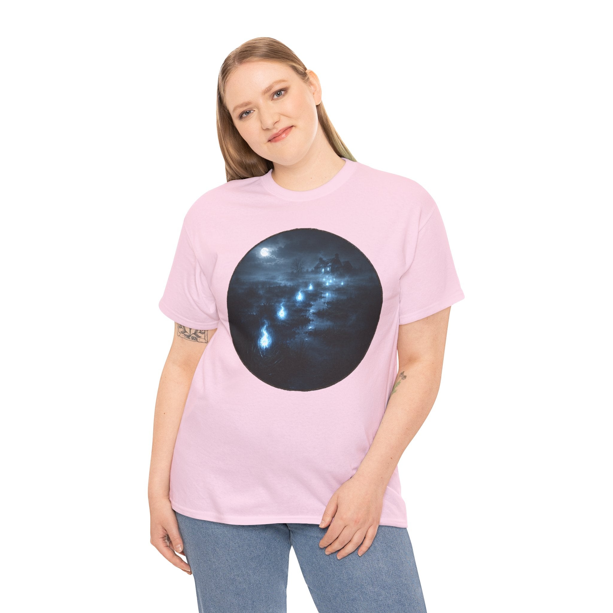 Will-o'-the-Wisp T-Shirt | Marsh Light Folklore Tee