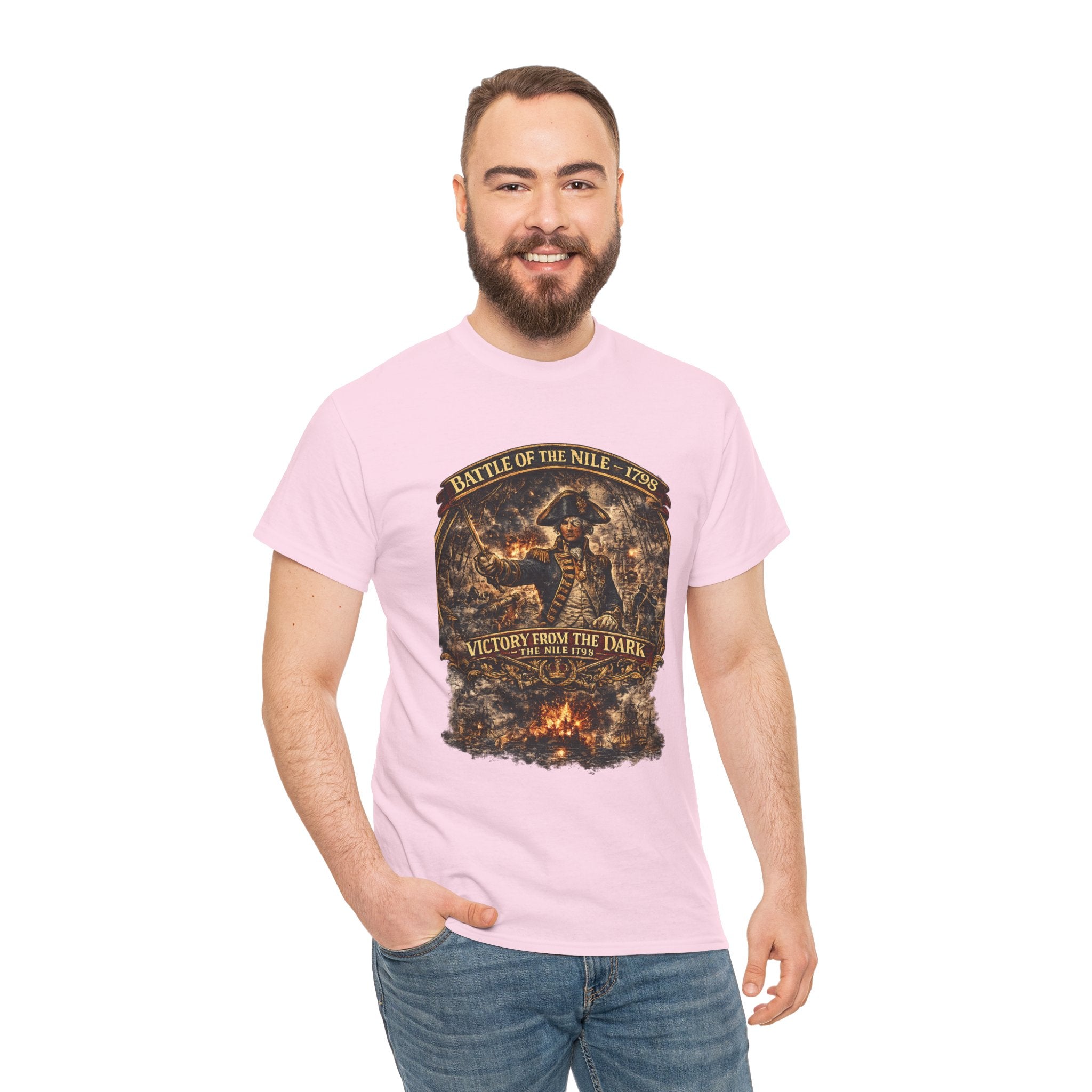 Admiral Nelson Battle of the Nile T-Shirt | 1798 Naval History Graphic Tee | Royal Navy Shirt