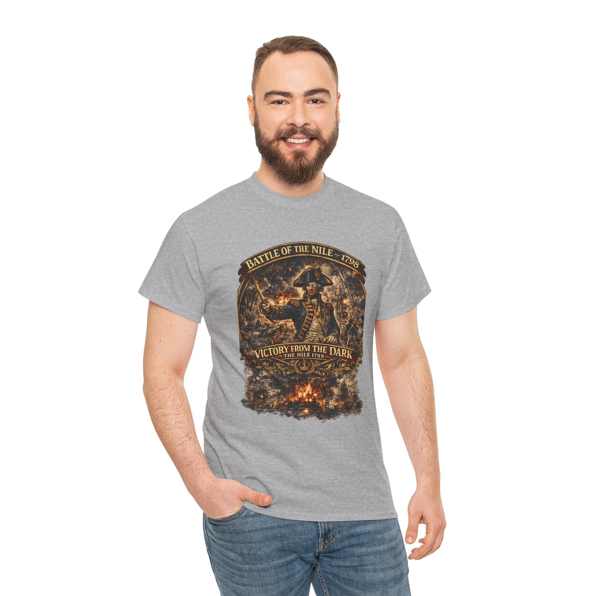 Admiral Nelson Battle of the Nile T-Shirt | 1798 Naval History Graphic Tee | Royal Navy Shirt