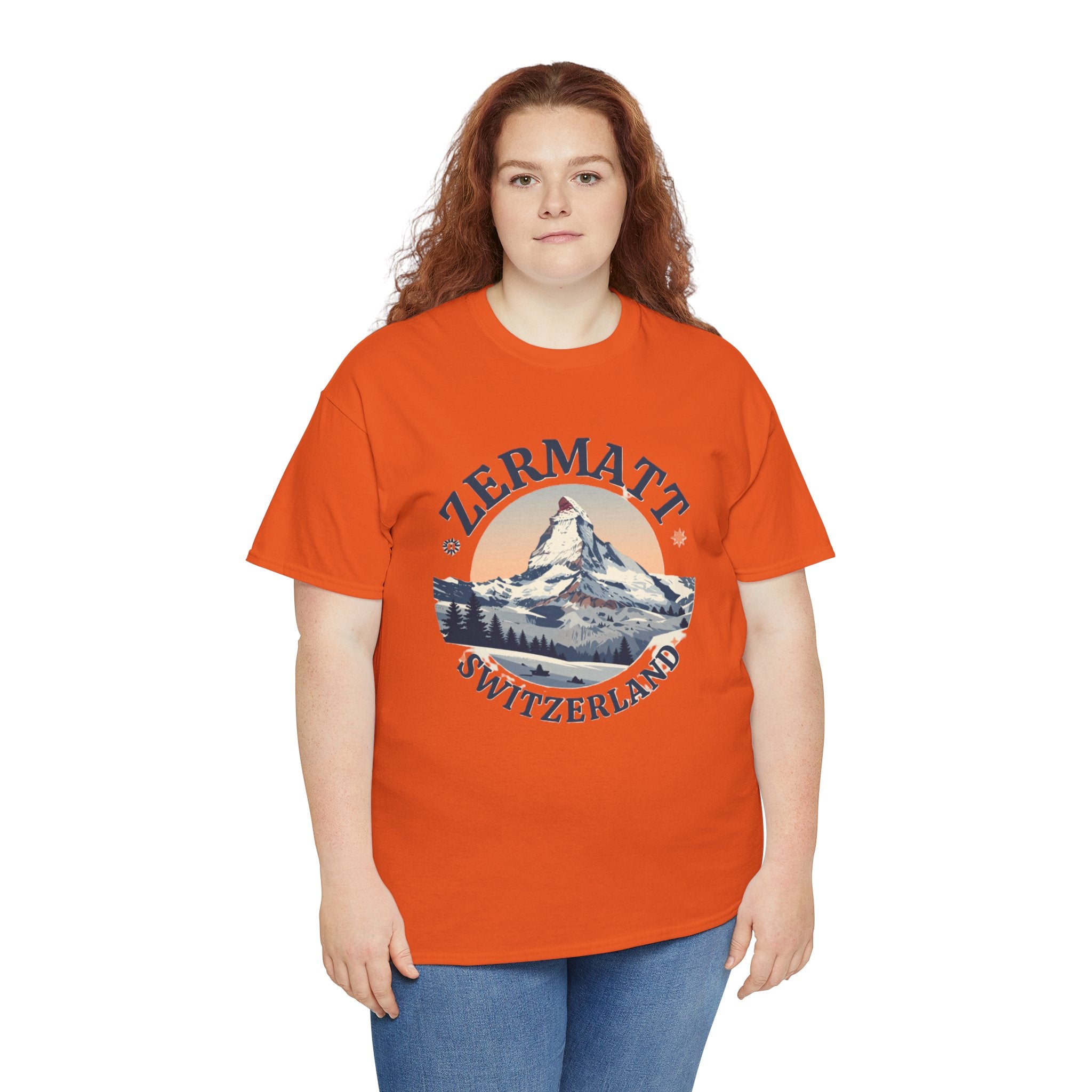 Zermatt Switzerland Mountain Graphic Tee