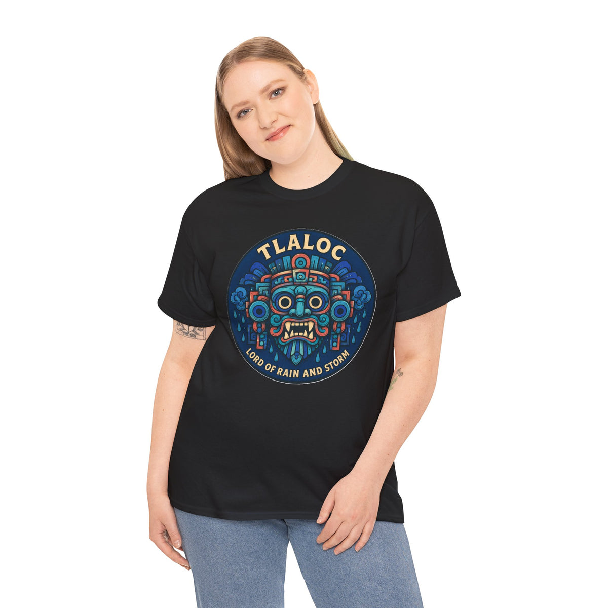 Tlaloc Lord of Rain and Storm T-Shirt – Aztec Rain God Mythology Graphic Tee