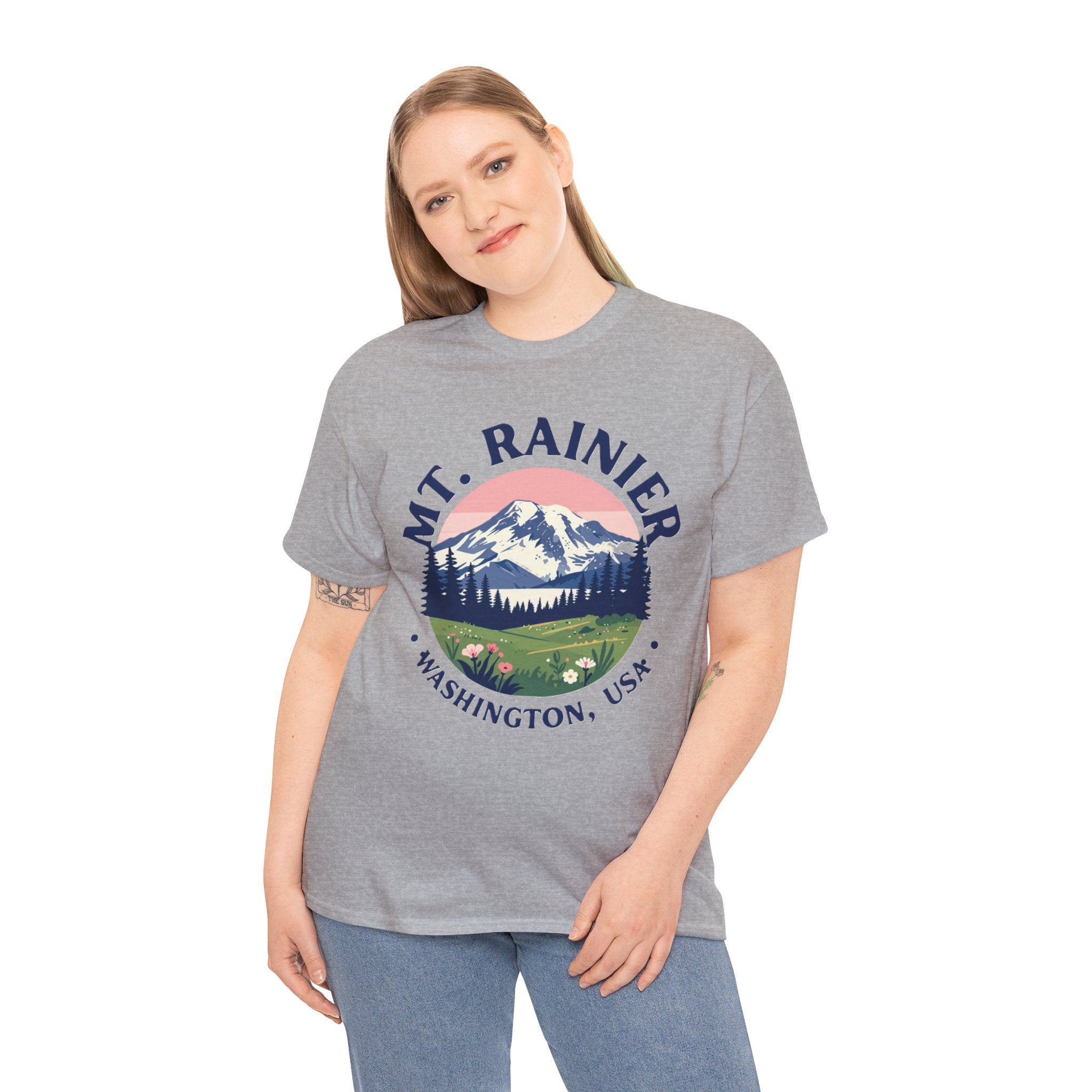 Mt. Rainier Graphic Tee — Washington National Park Vintage Mountain Shirt