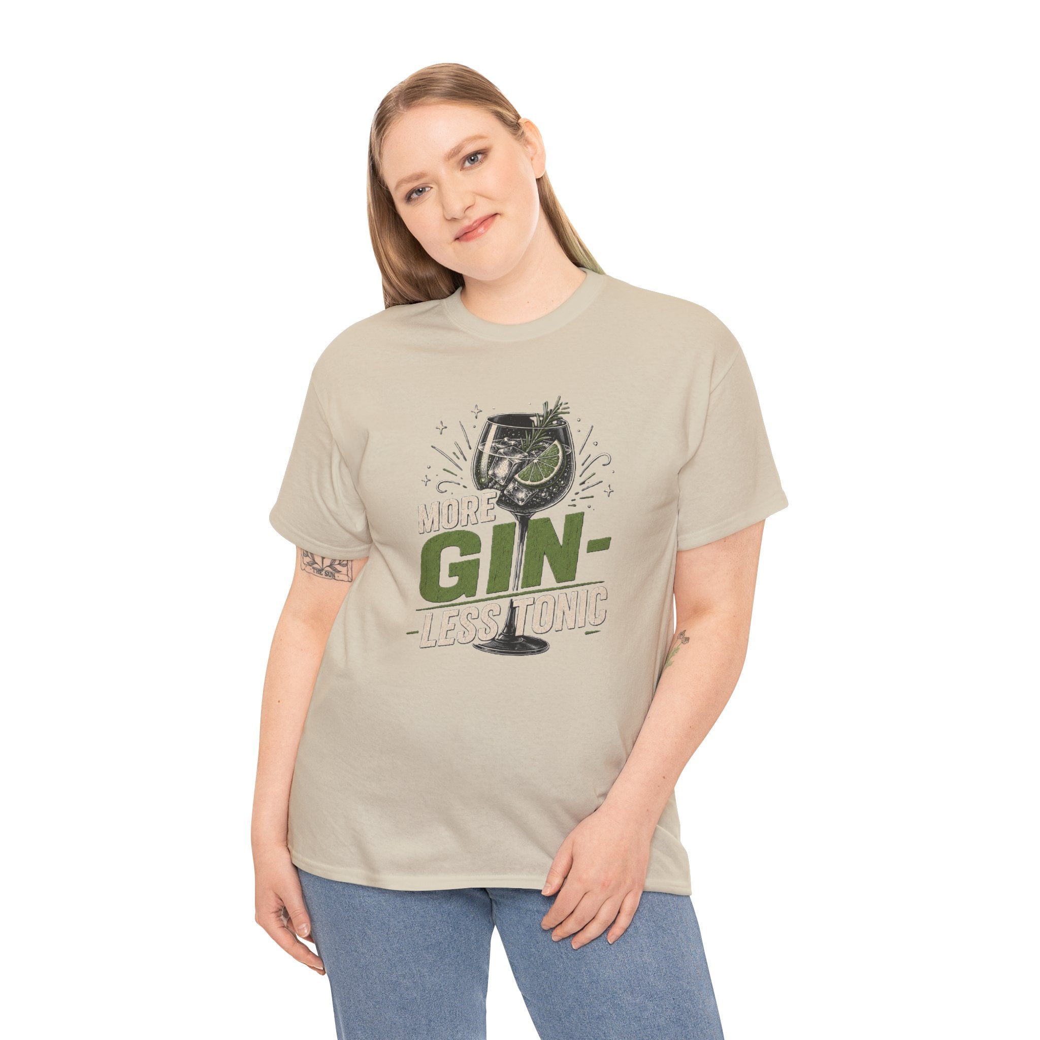 More Gin, Less Tonic T-Shirt — Funny Vintage Gin & Tonic Graphic Tee