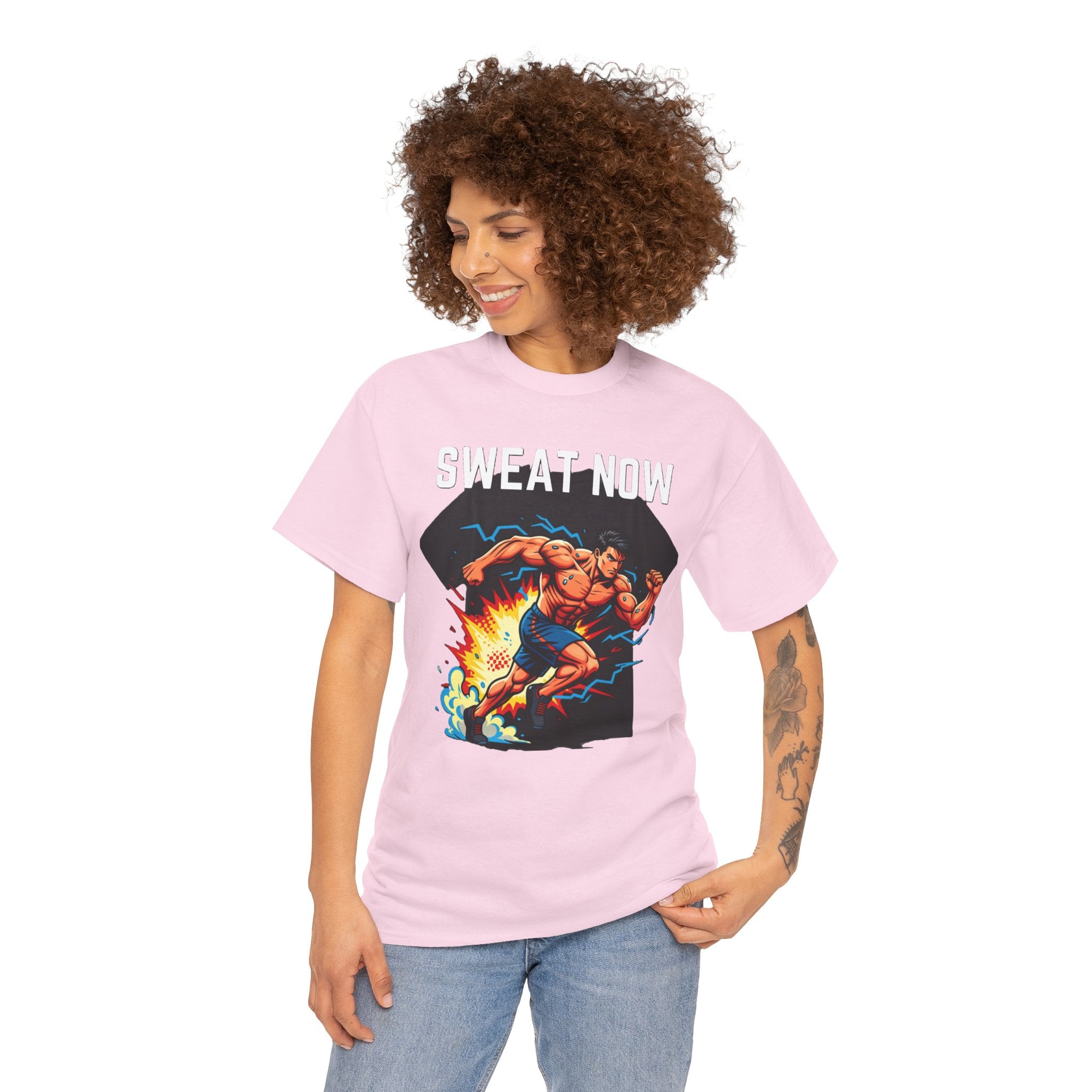 Sweat Now T-Shirt | Men's Gym Motivation Tee