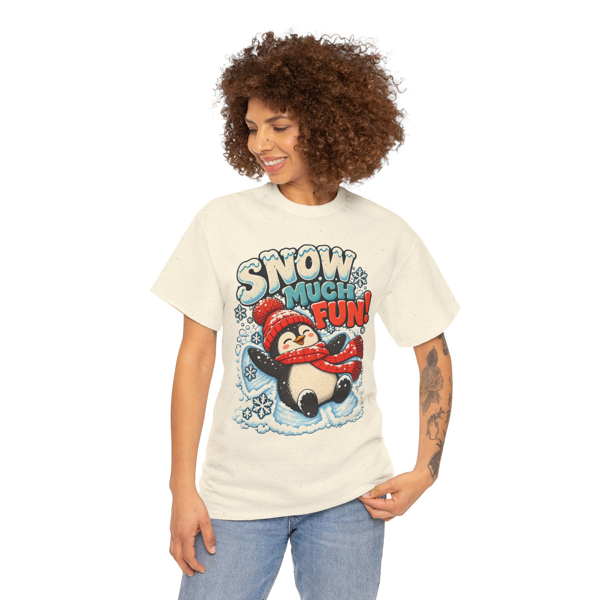 Snow Much Fun: Snow Angel Penguin T-Shirt