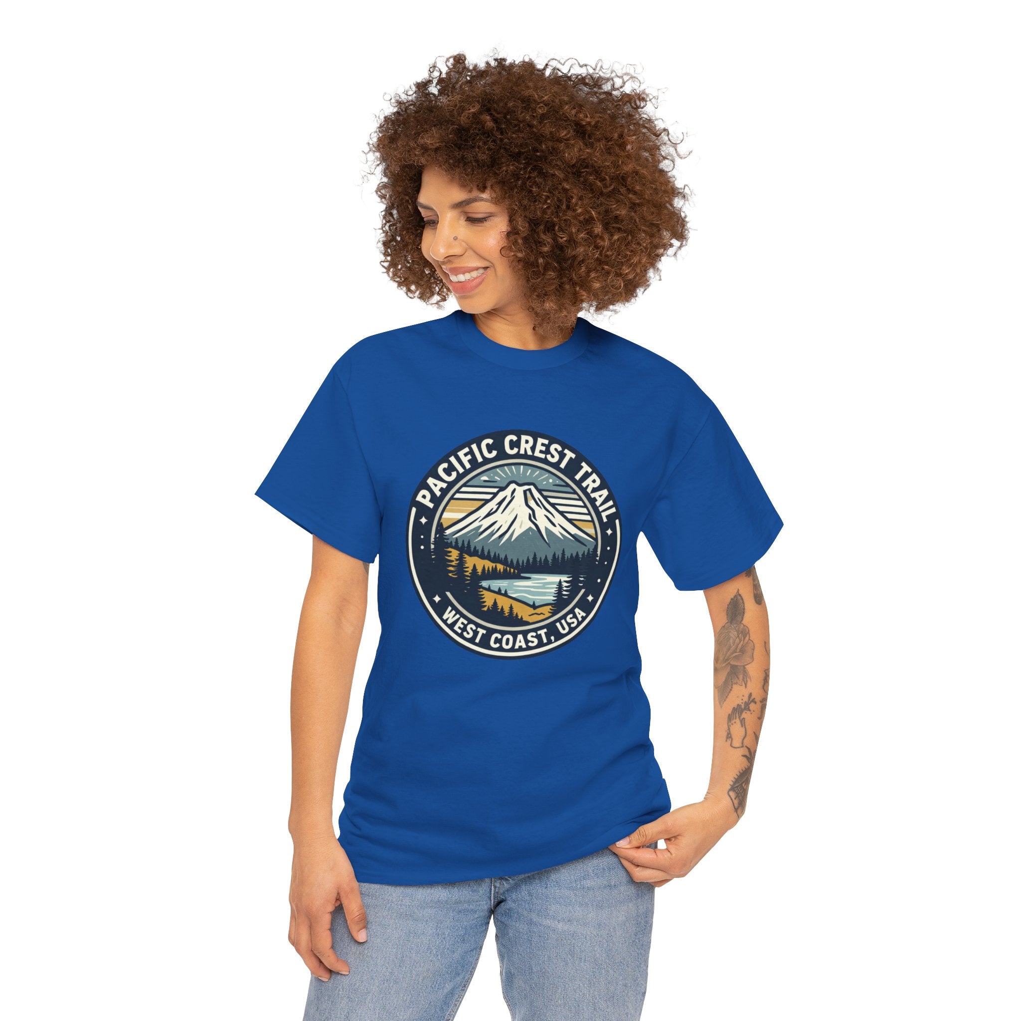 Pacific Crest Trail Graphic Tee — West Coast USA Mountain Hiking Shirt