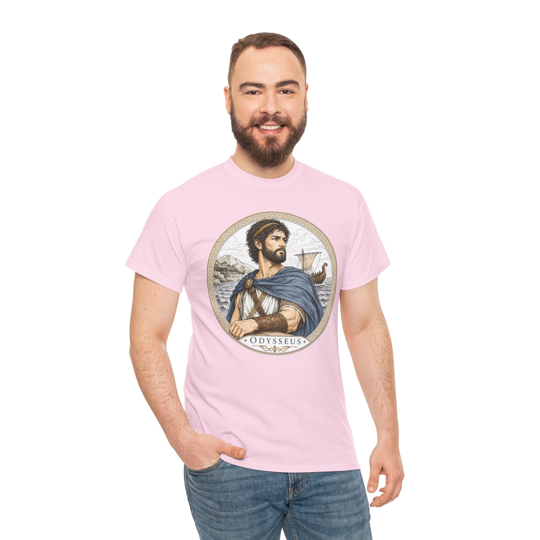 Odysseus Greek Mythology T-Shirt — Ancient Warrior Hero Trojan War Odyssey
