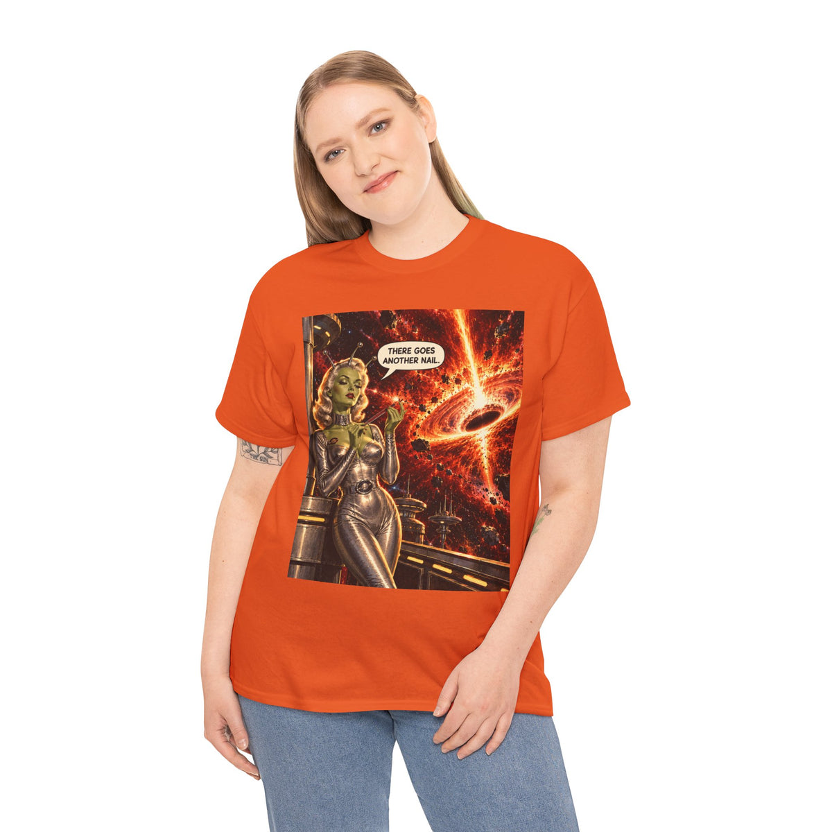 There Goes Another Nail Retro Alien Woman T-Shirt