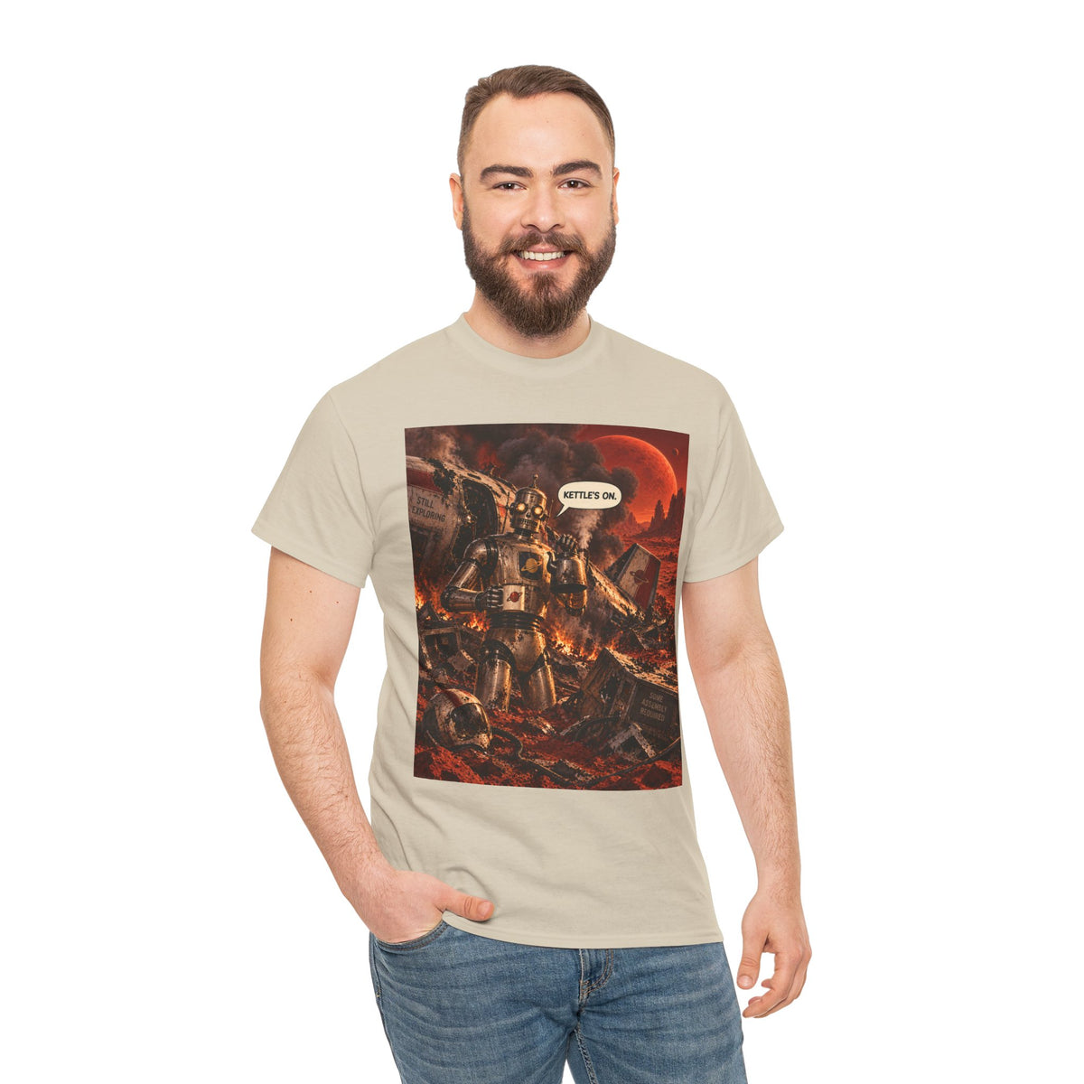 Kettle's On Retro Robot T-Shirt