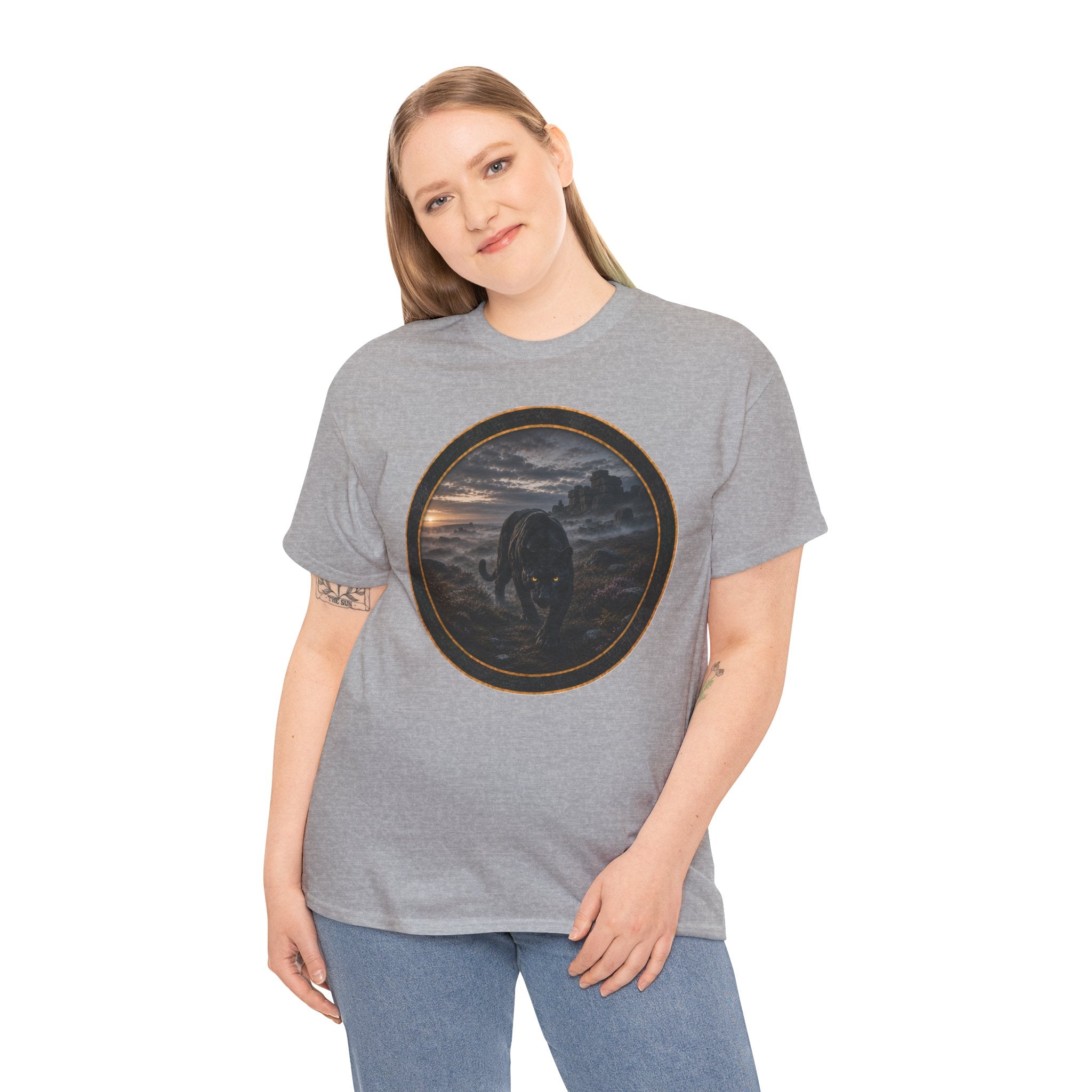 The Beast of Bodmin Moor T‑Shirt — Dark Night - Still out there Graphic Tee