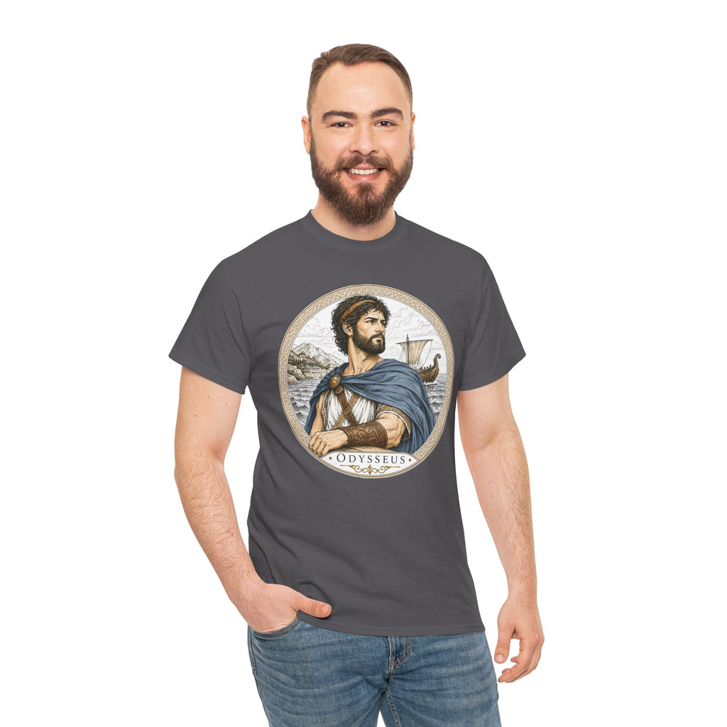 Odysseus Greek Mythology T-Shirt — Ancient Warrior Hero Trojan War Odyssey