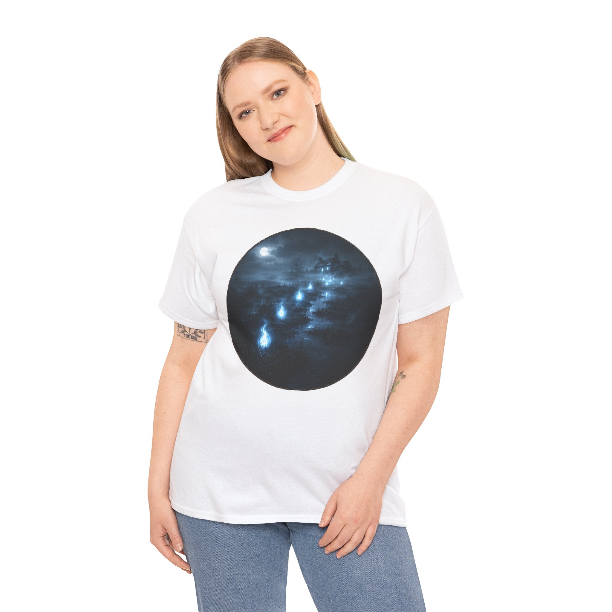 Will-o'-the-Wisp T-Shirt | Marsh Light Folklore Tee
