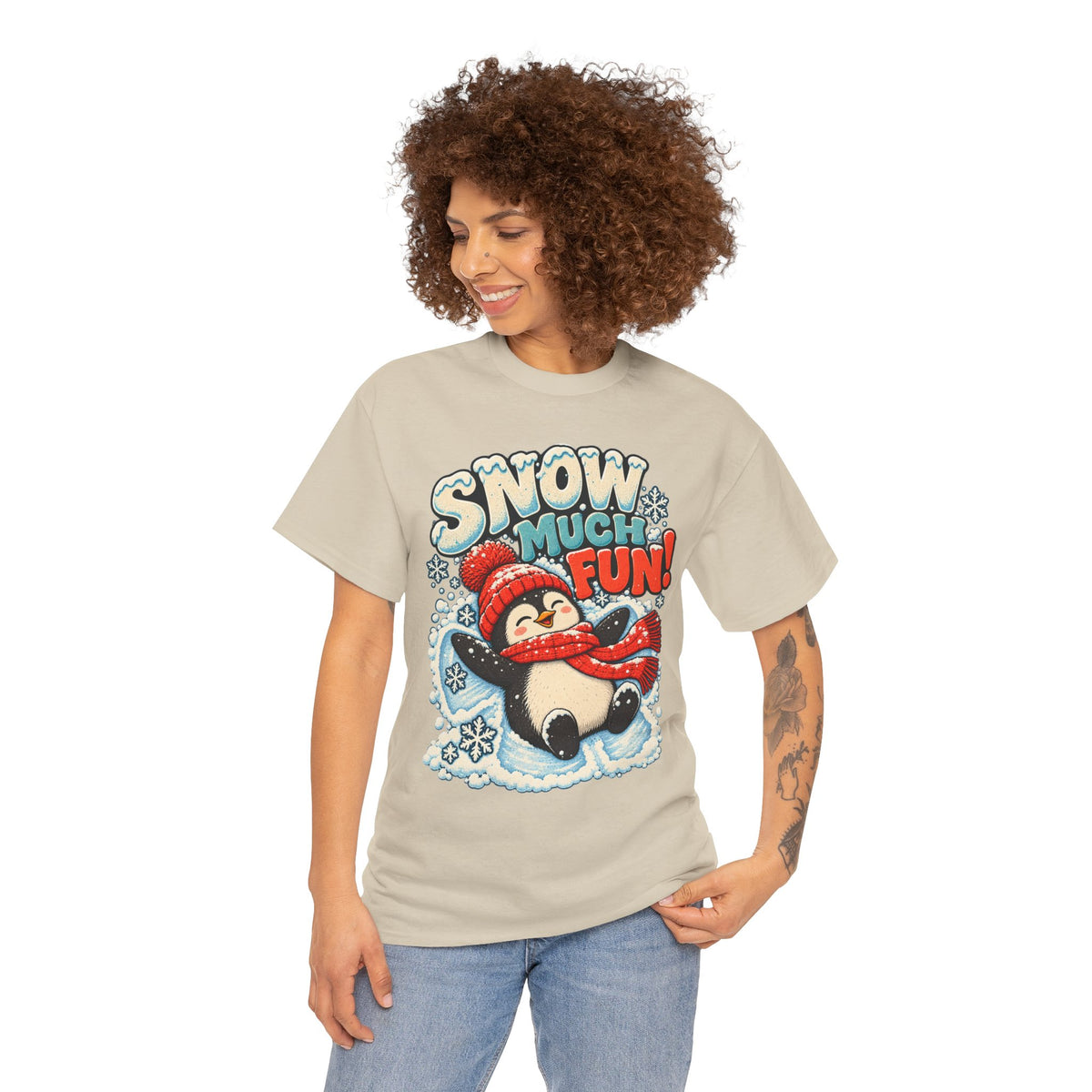 Snow Much Fun: Snow Angel Penguin T-Shirt