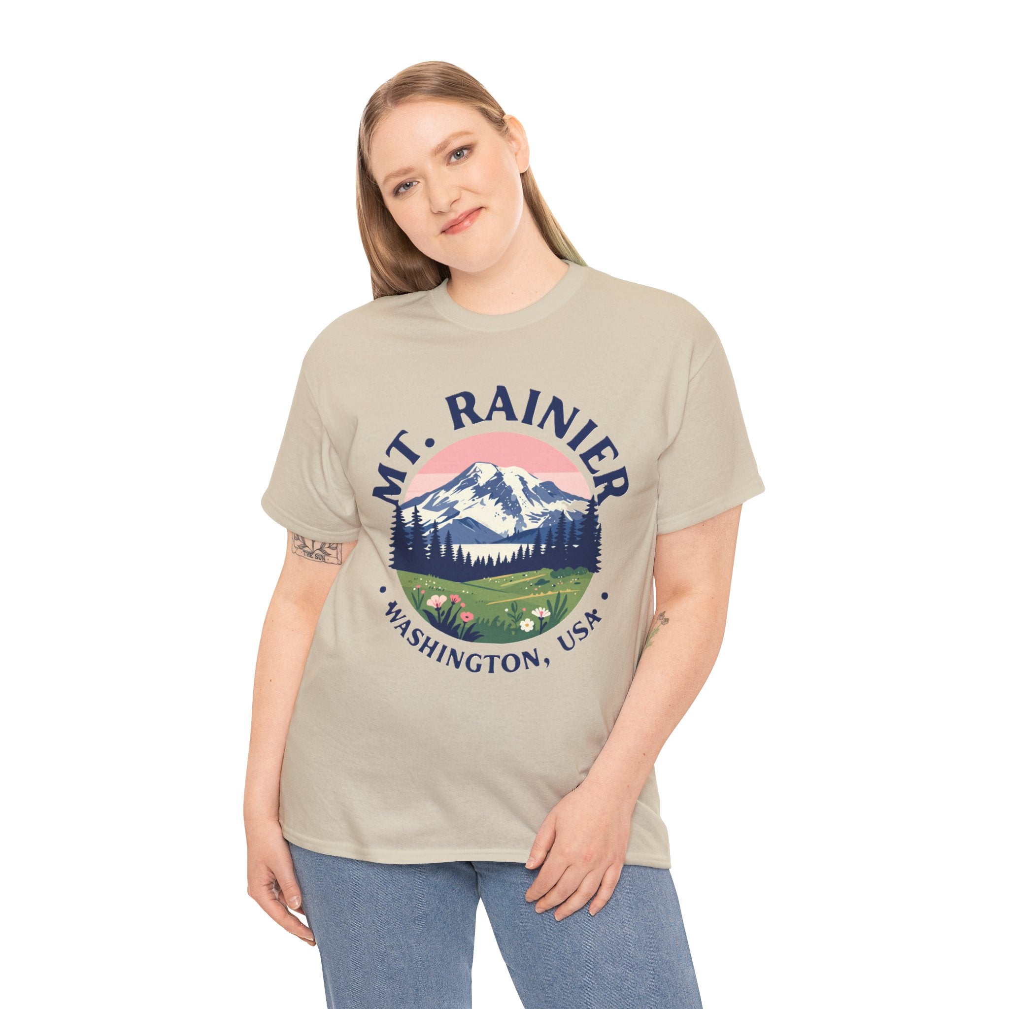 Mt. Rainier Graphic Tee — Washington National Park Vintage Mountain Shirt
