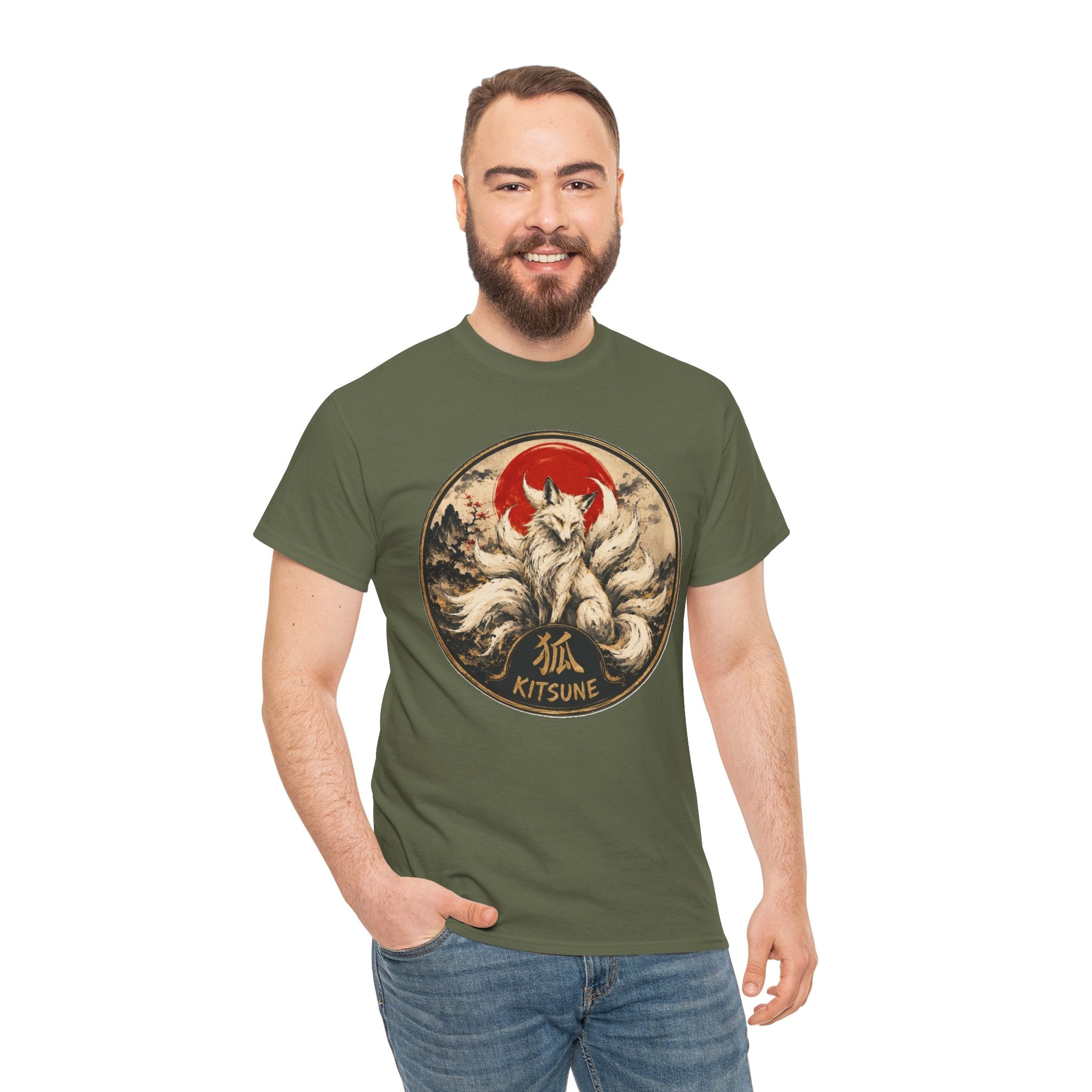 Kitsune Fox Spirit T-Shirt | Japanese Yōkai Folklore Tee