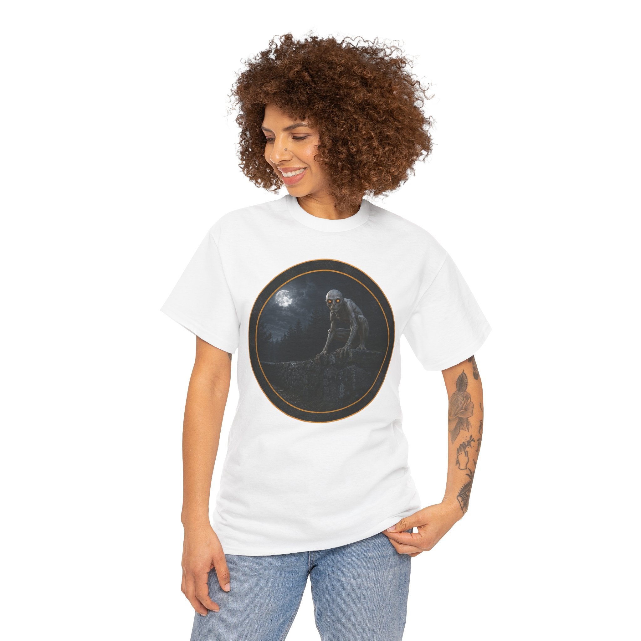 The Dover Demon - Still out there - Gothic Moonlit Stranger Graphic T‑Shirt