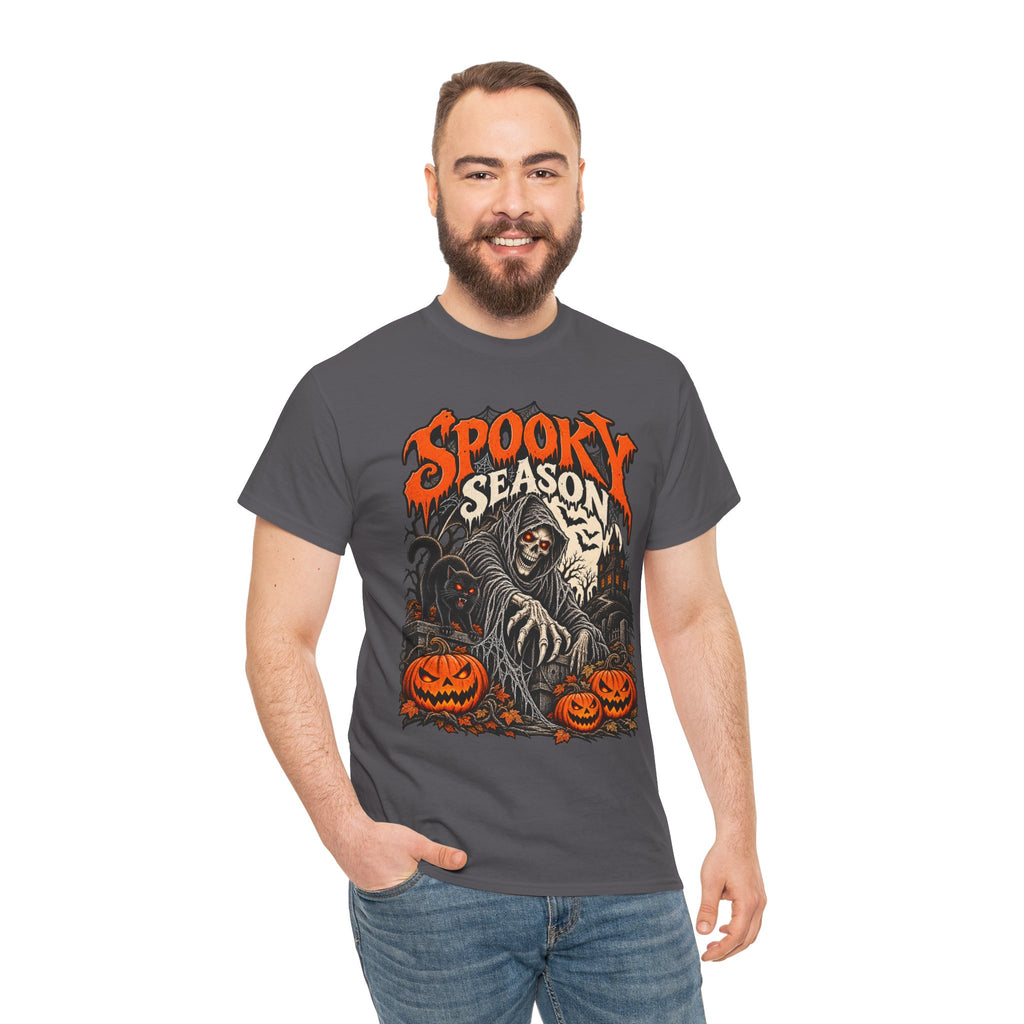 Spooky Season: Grim Reaper Graveyard Halloween T-Shirt