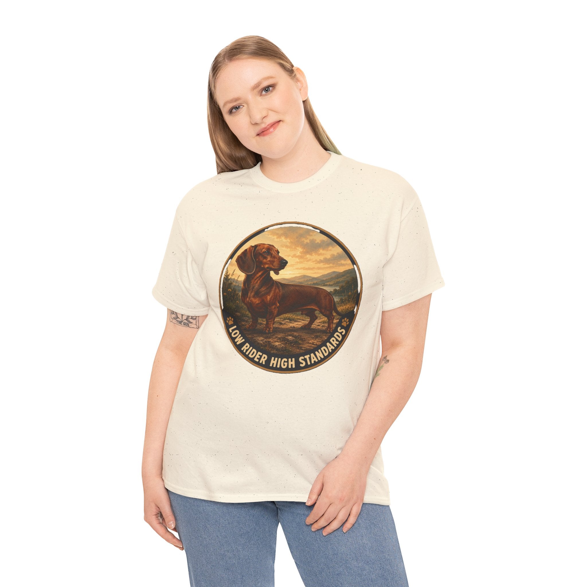 Dachshund Low Rider High Standards T-Shirt | Dachshund Owner Tee