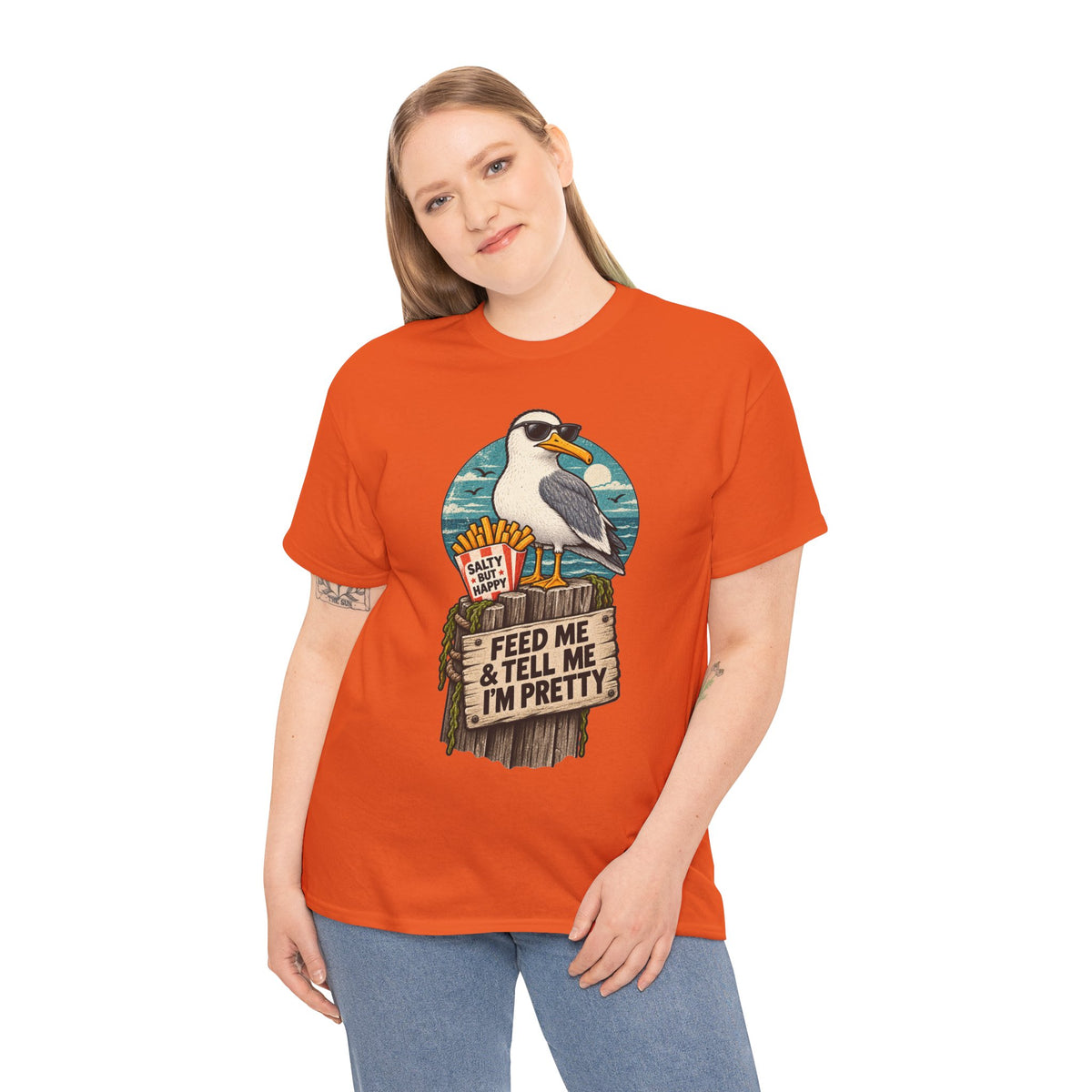 Feed Me & Tell Me I'm Pretty Seagull T-Shirt