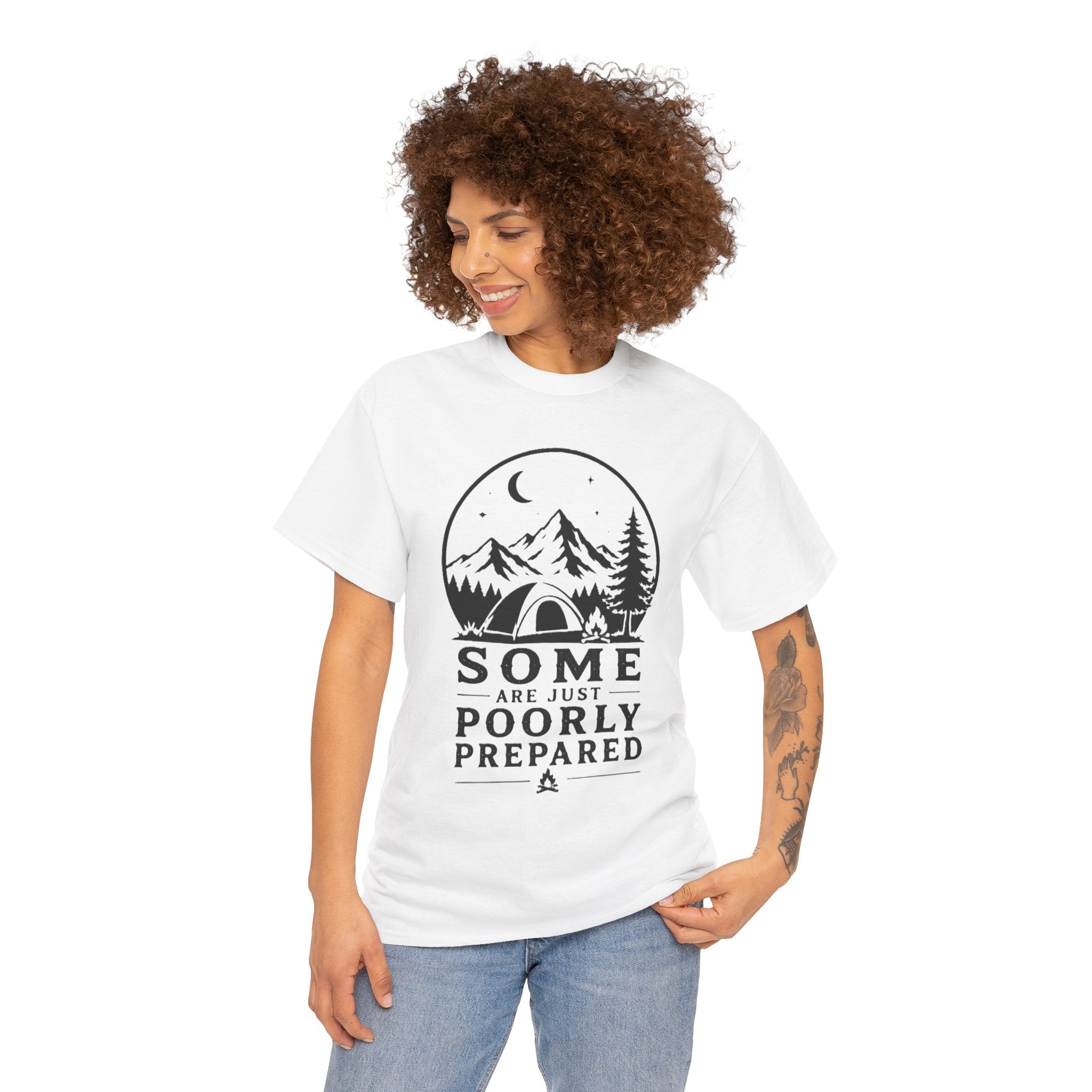 Not All Who Wander Are Lost Some Are Just Poorly Prepared – Funny Hiking Graphic T-Shirt