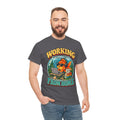 Working From Home T-Shirt — Funny Goldfish at Desk Remote Work Tee