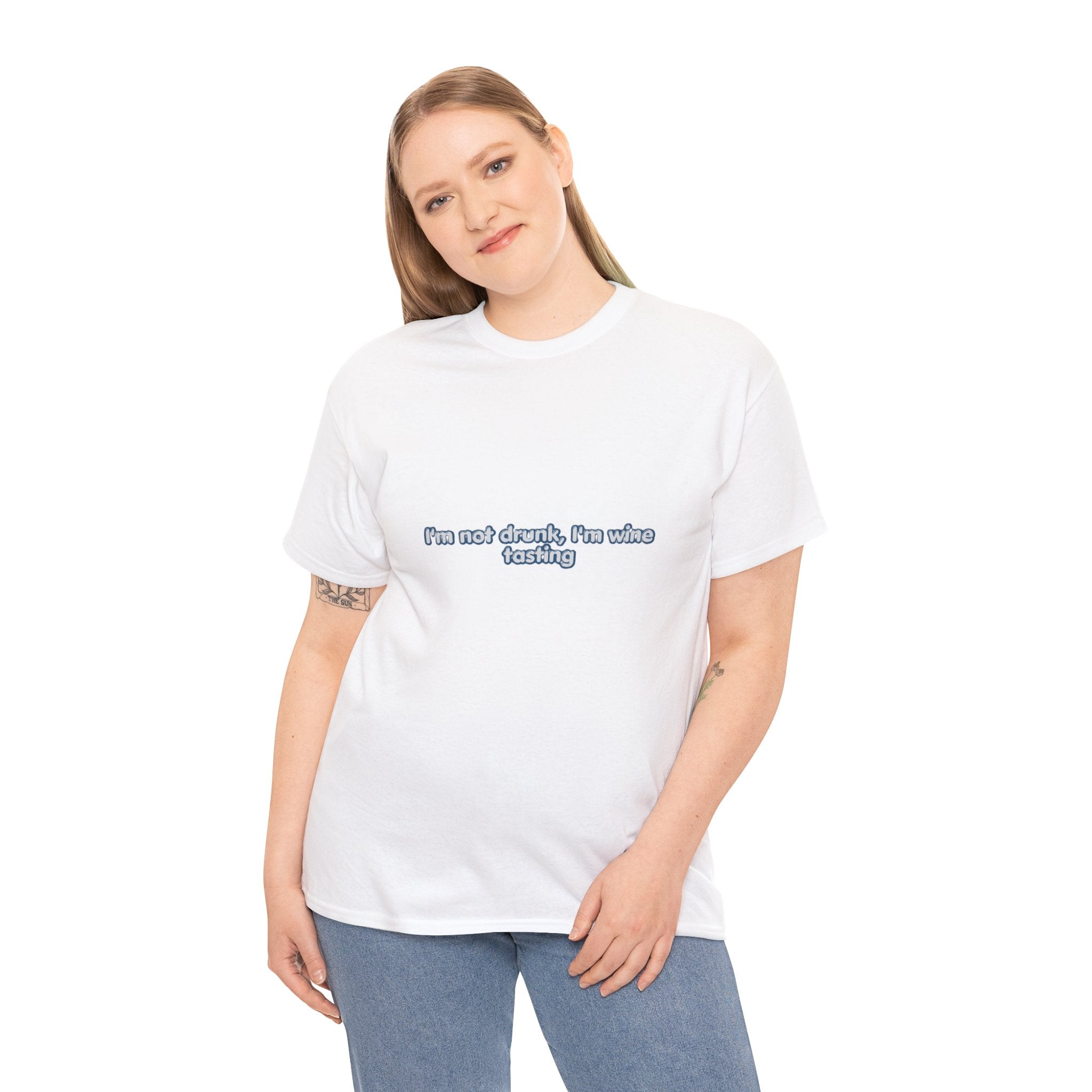 I'm Not Drunk I'm Wine Tasting T-Shirt | Funny Wine Lover Tee | Humorous Drinking Graphic T-Shirt | Gift for Wine Fans