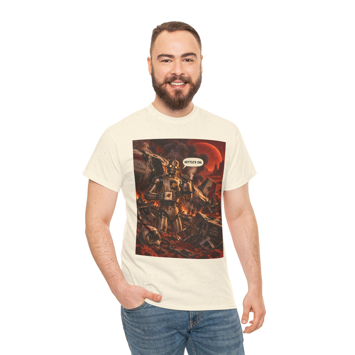 Kettle's On Retro Robot T-Shirt