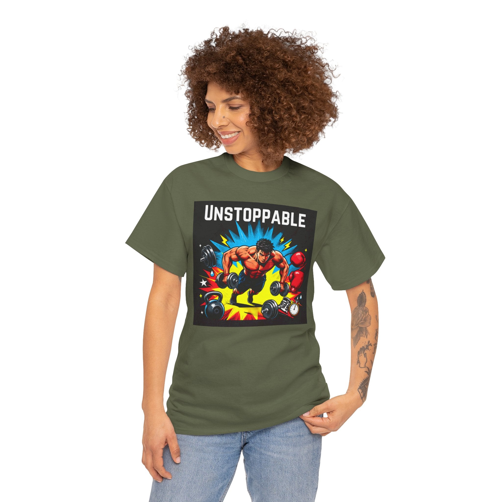 Unstoppable Weightlifting T-Shirt — Motivational Gym Tee