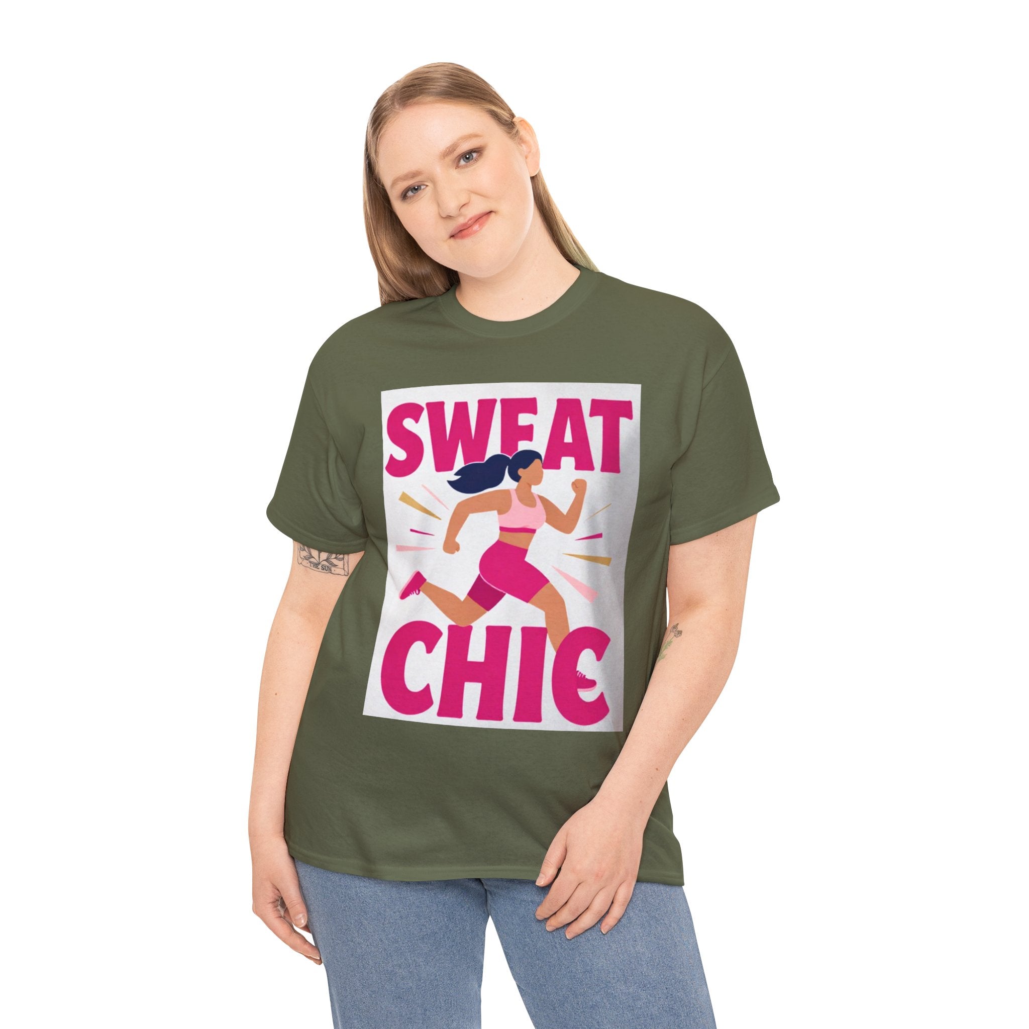 Sweat Chic T-Shirt | Women's Fitness Motivation Tee