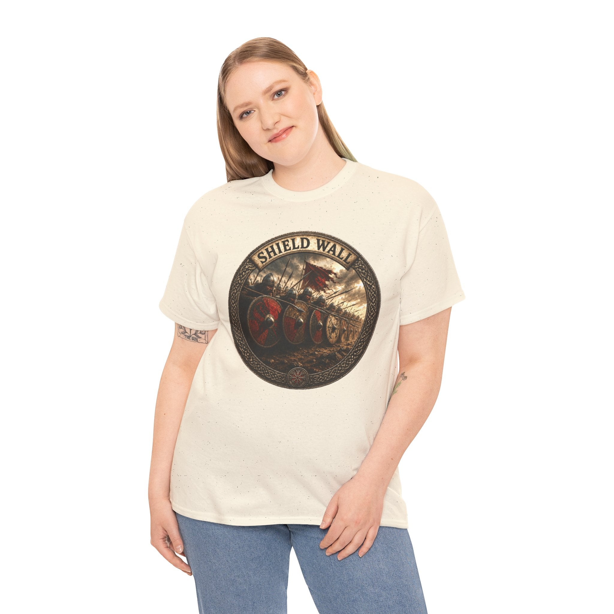 Shield Wall T-Shirt | Viking Battle Formation Tee