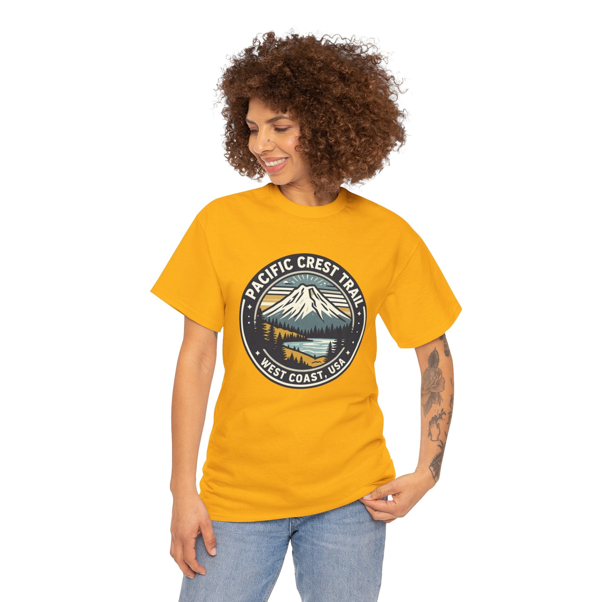 Pacific Crest Trail Graphic Tee — West Coast USA Mountain Hiking Shirt