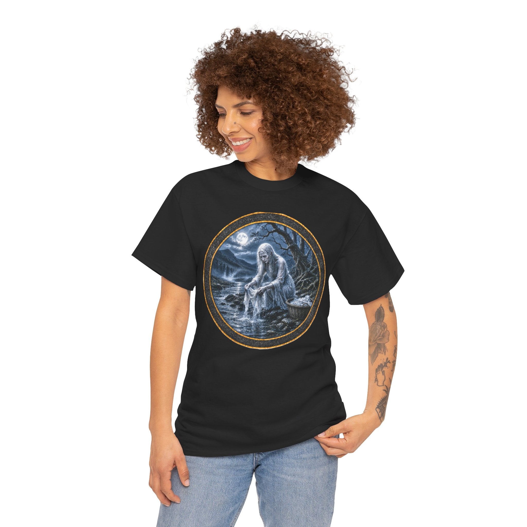 The Bean Nighe - Moonlight T-Shirt — Mystical Ocean Fantasy Tee
