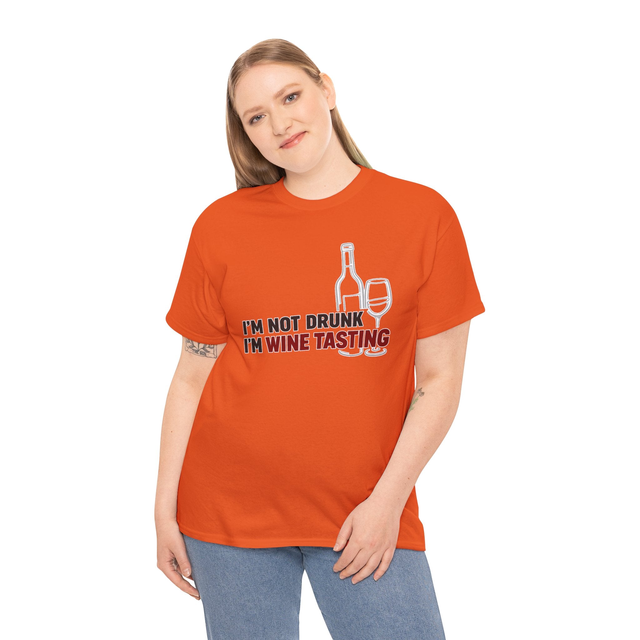 I'm Not Drunk, I'm Wine Tasting T-Shirt — Funny Wine Lover Graphic Tee