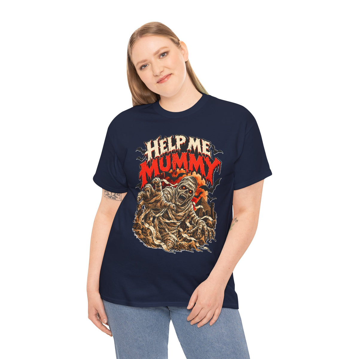 Help Me Mummy: Funny Horror Mummy Halloween T-Shirt